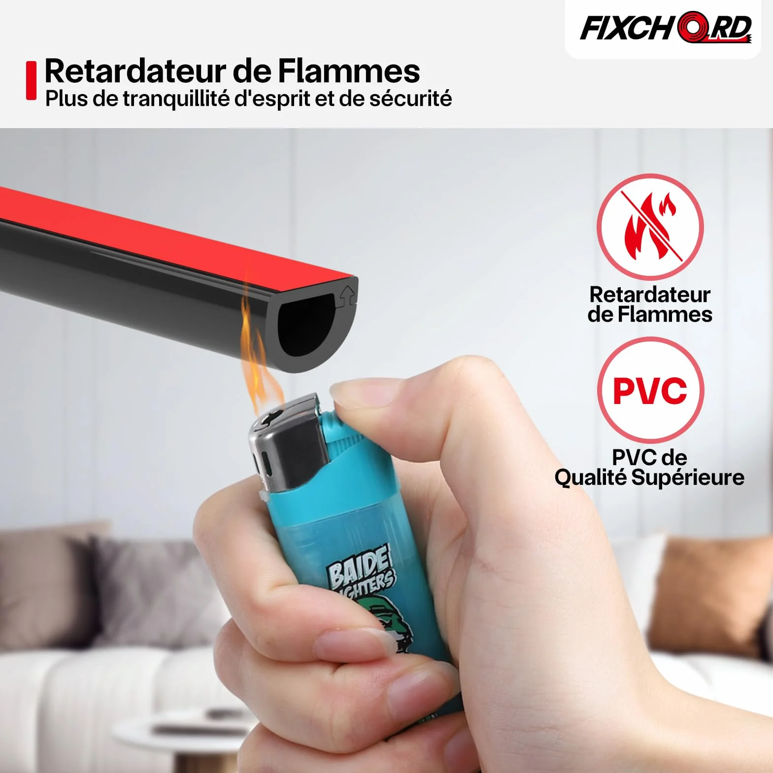 Goulotte Autocollante, Goulotte Électrique, Retardateur de Flammes, Peinturable, Goulotte Décorative pour La Maison et au Bureau, 15mm (Largeur) x 10mm (Hauteur) x 3m Longueurs - Noir
