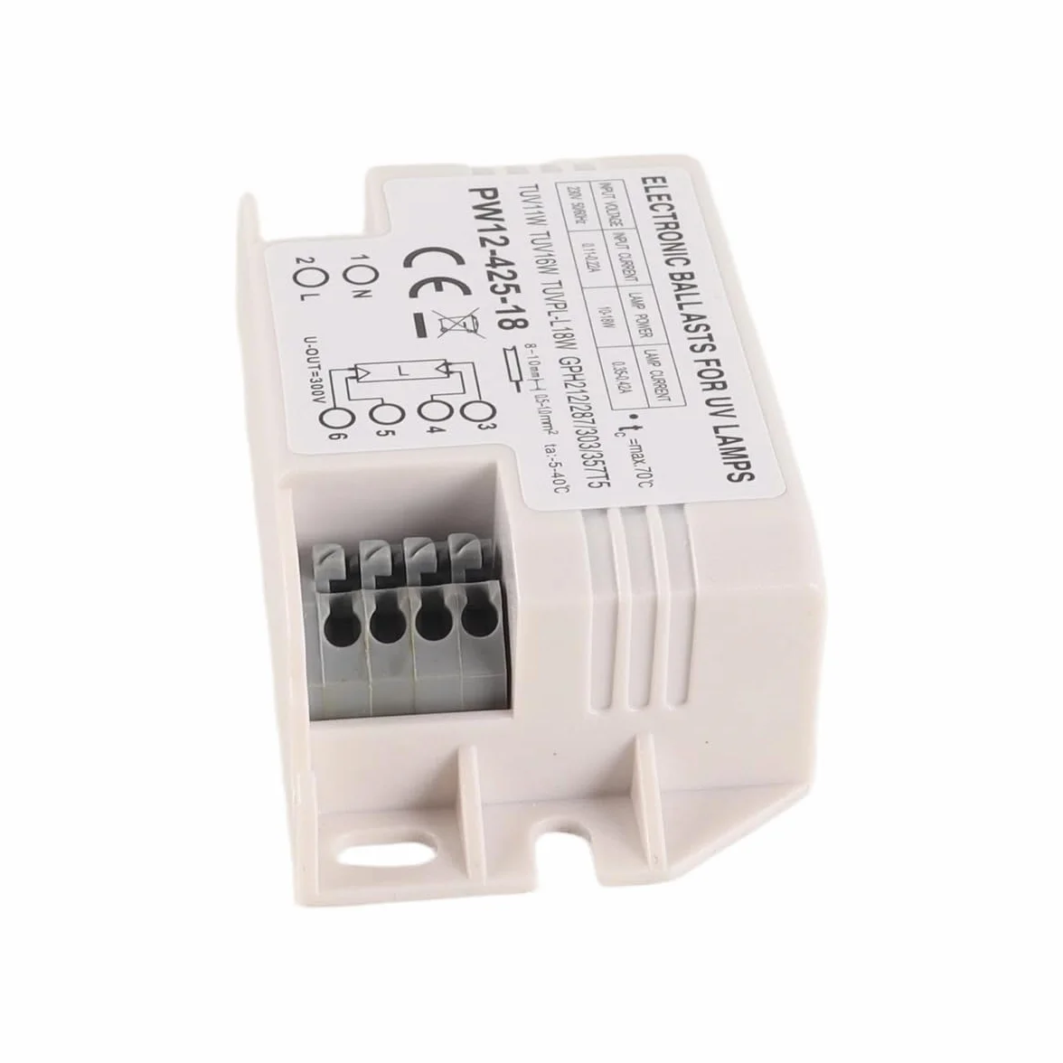 Huba Ballast électronique 4-18 W CA 220 V universel UV-C pour la purification de l'air