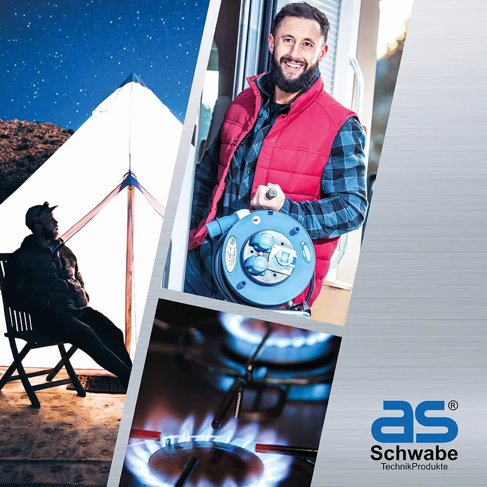 as - Schwabe Boîtier Prise de Sécurité Sécurité des Prises CEE en Camping Protection contre les Influences Extérieures Petite Serrure Parfait en Extérieur Noir I 48708