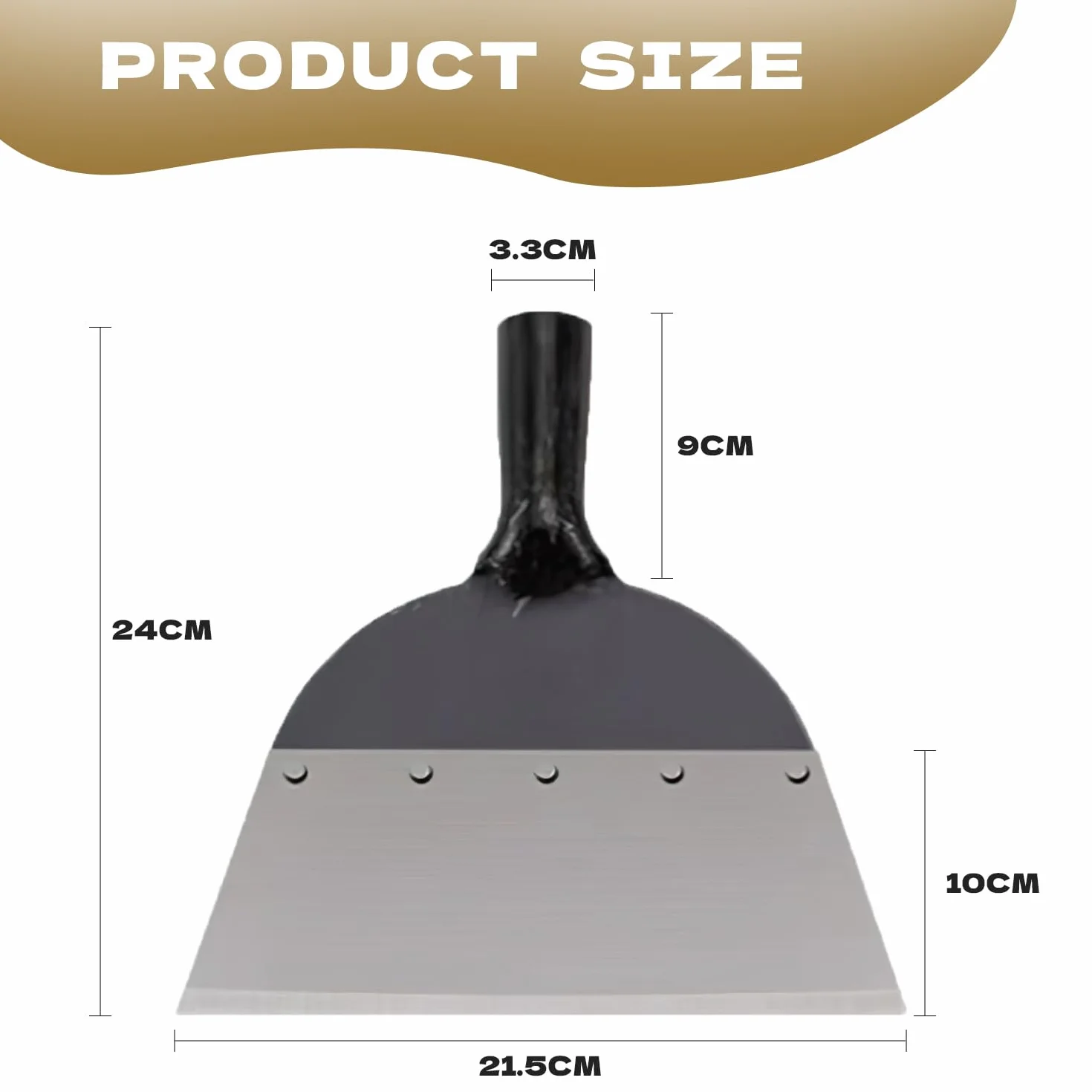 Pelle de Jardin Multifonction Outil de Désherbage 21cm
