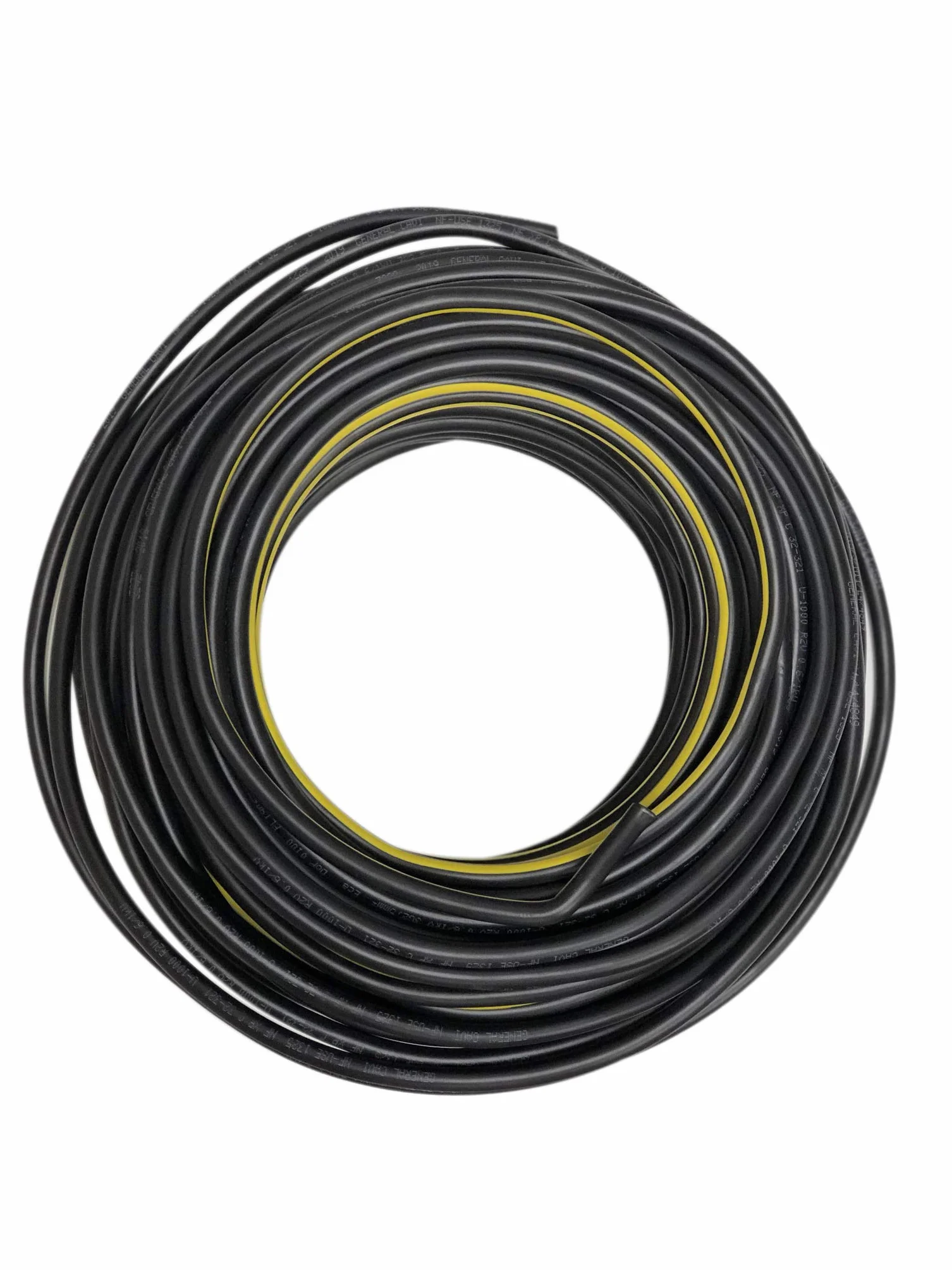 50 m de Câble électrique 3G2.5 / RO2V - intérieur/extérieur - rouleau/couronne de câble noir - longueur au choix 1m, 5m, 10m, 25m, 30m, 50m, 100m… (50m)