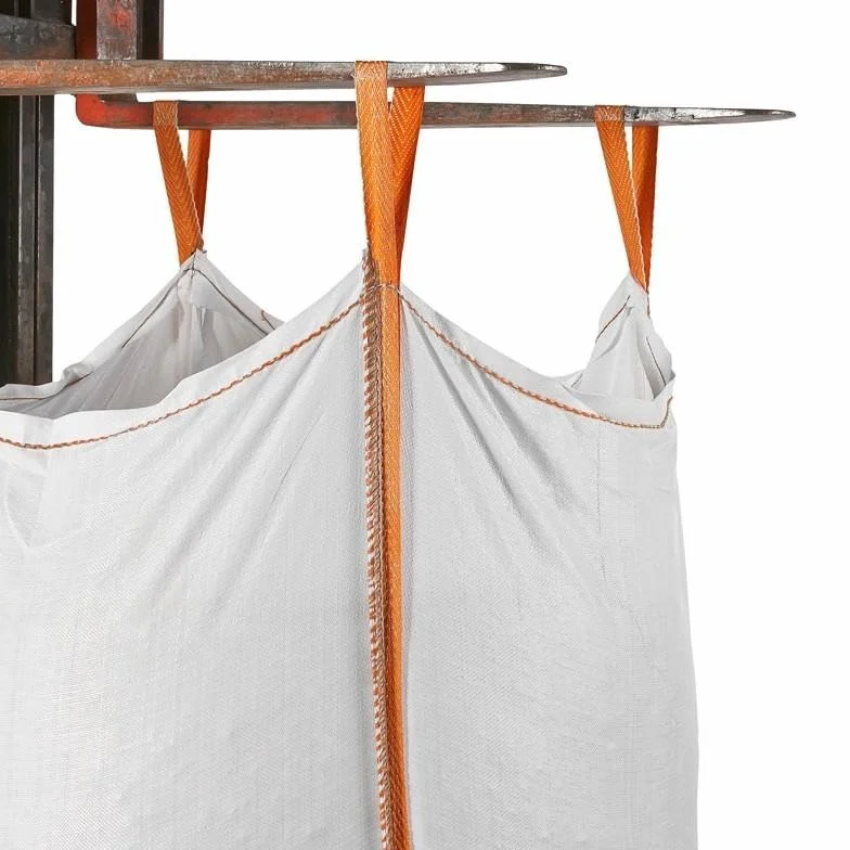 Lot de 5 sacs Big Bag 1500 kg 90x90x110 cm avec jupe de fermeture et goulotte de déchargement