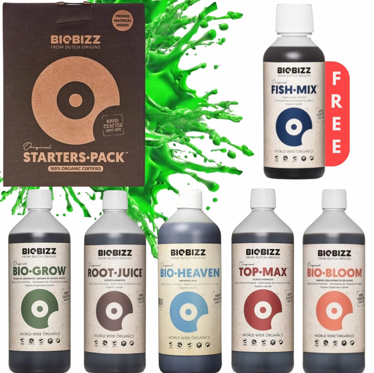 Biobizz Pack Démarrage Engrais Liquide pour Plantes Set de Croissance
