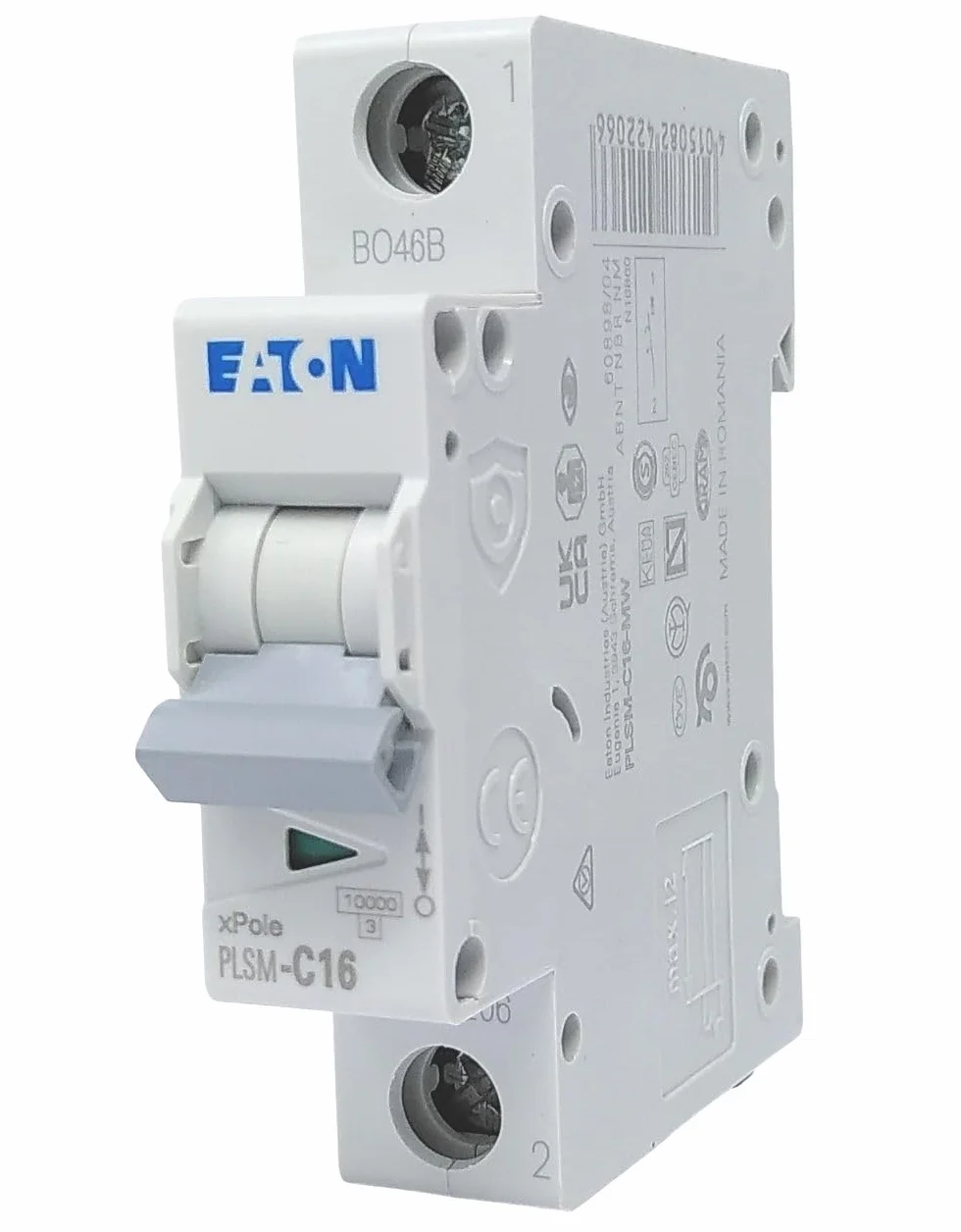 Eaton PLSM-C16-MW Disjoncteur 16 A 1P 1 pôle C Caractéristique C Interrupteur LS (242206 Alt 244734)
