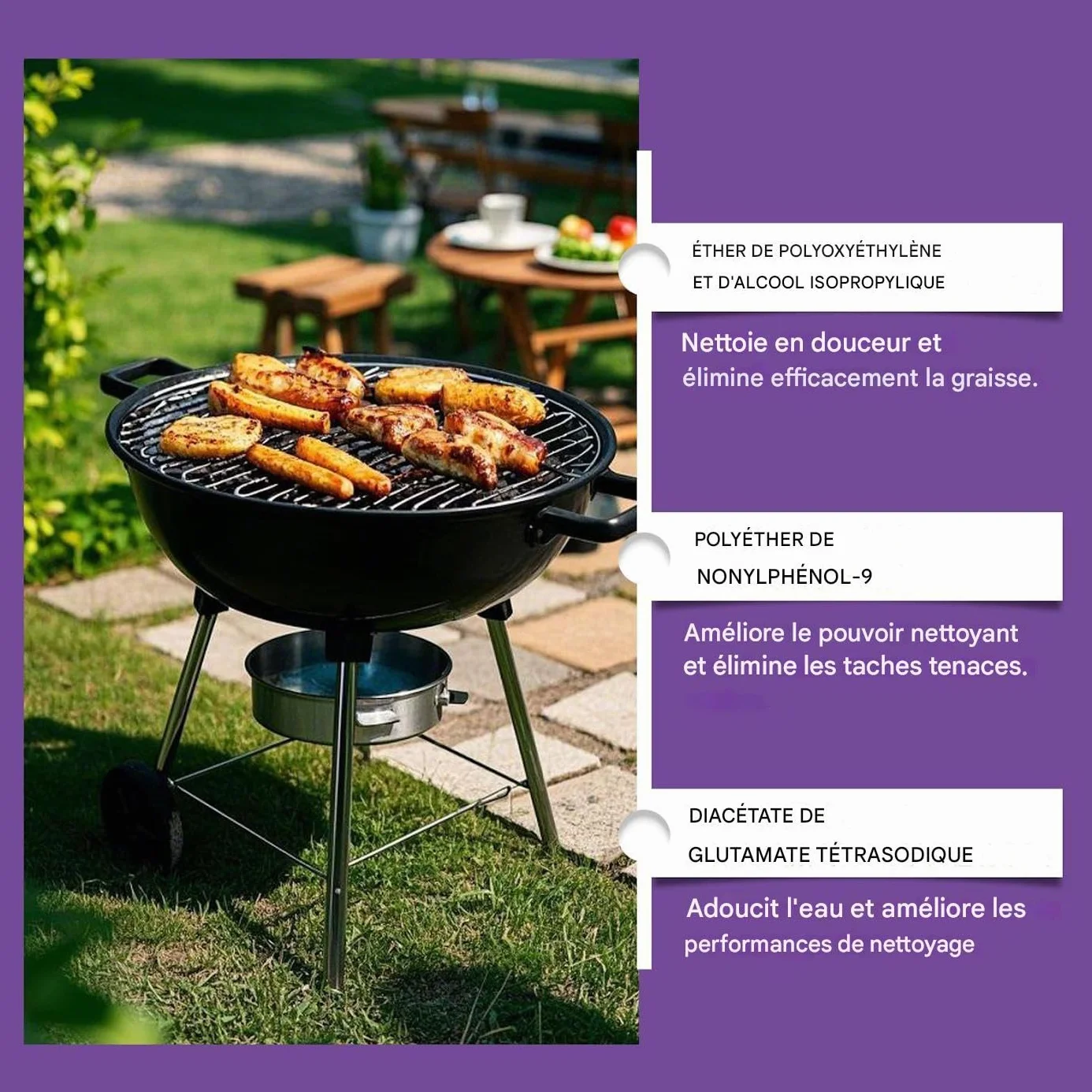 Spray Dégrasseur pour Gril 120ml Dégraissant Barbecue Grilles de Cuisson Nettoyant Four