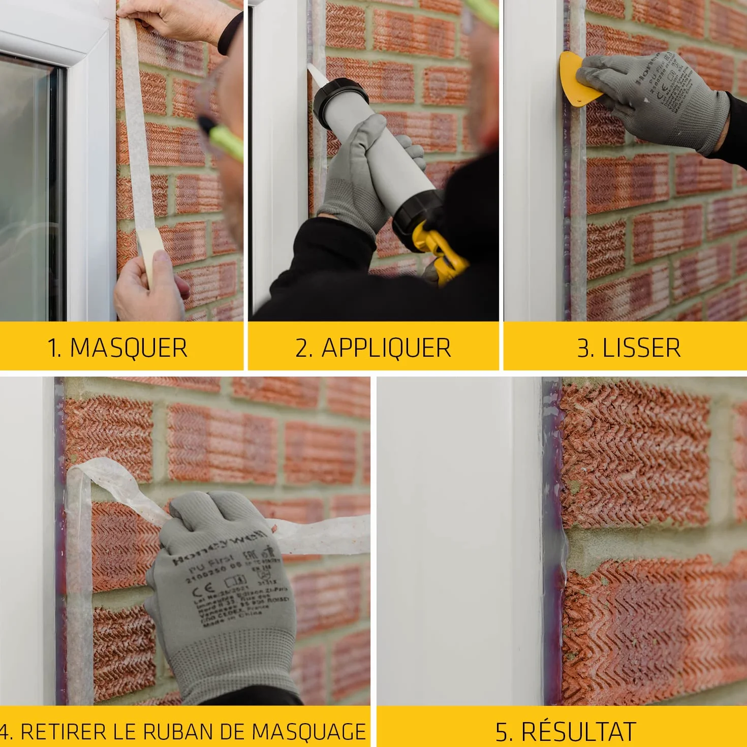 SIKA - Mastic acrylique haute performance - Lot de 3 cartouches SikaSeal-184 Maçonnerie blanc - Réparation de fissures - Joints d’étanchéité - Extérieur et intérieur - Lot de 3 x 300 ml