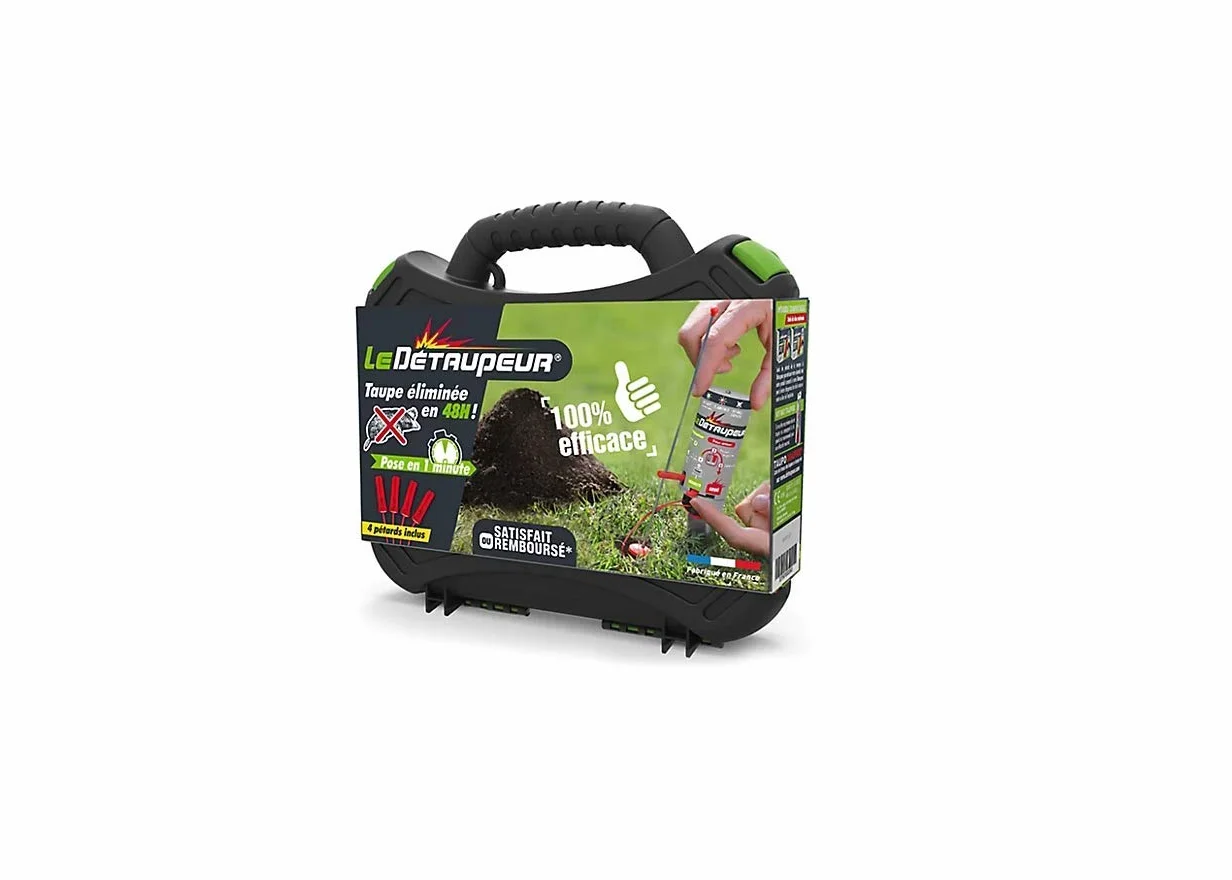 DETAUPEUR Kit Complet Anti Taupes et Rats Taupiers Puissance suffisante