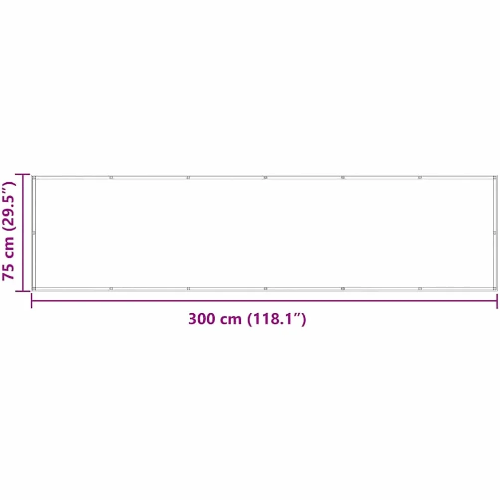 vidaXL Brise-Vue Balcon Anthracite 75x300 cm Tissu Oxford Store Jardin