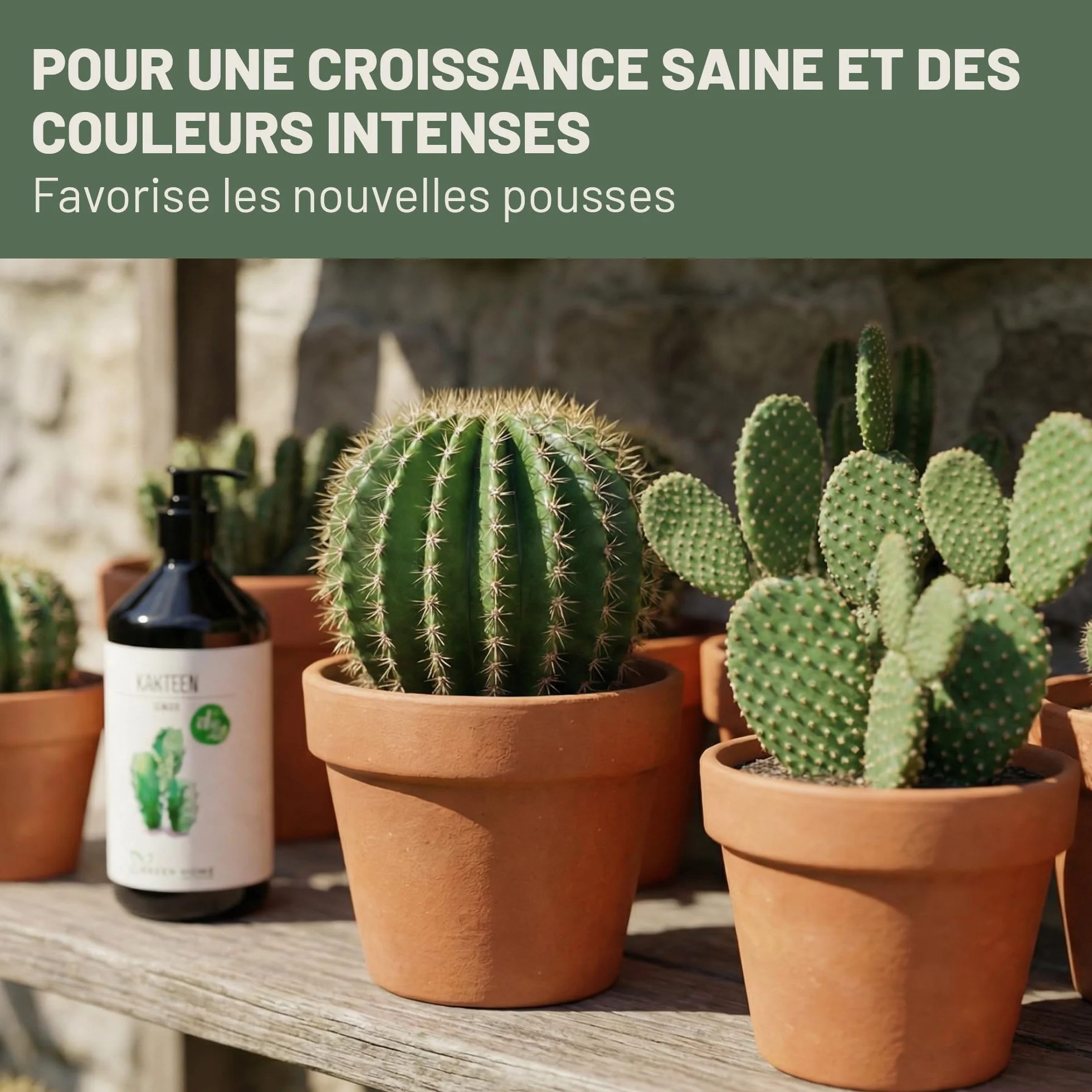 Engrais Cactus Liquide 1L Pompe Doseuse NPK 7-3-5 pour Cactus Succulentes