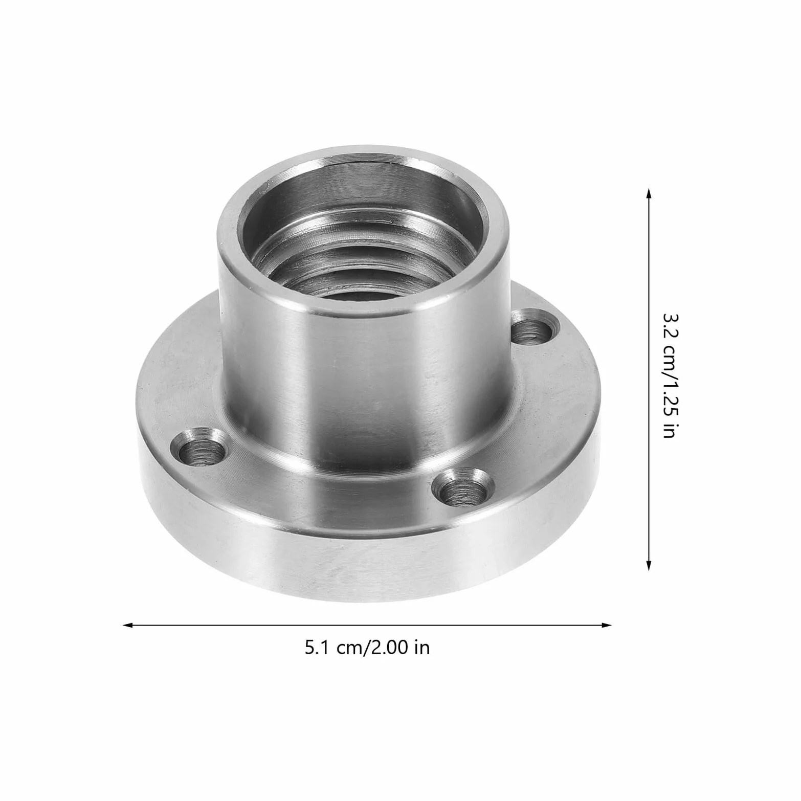 Adaptateur Mandrin Tour Bois en Acier Filetage 1-8tpi 2 Pouces Serrage Stable et Usinage Précis pour Projets de Travail du Bois Accessoire pour Amateurs et Professionnels
