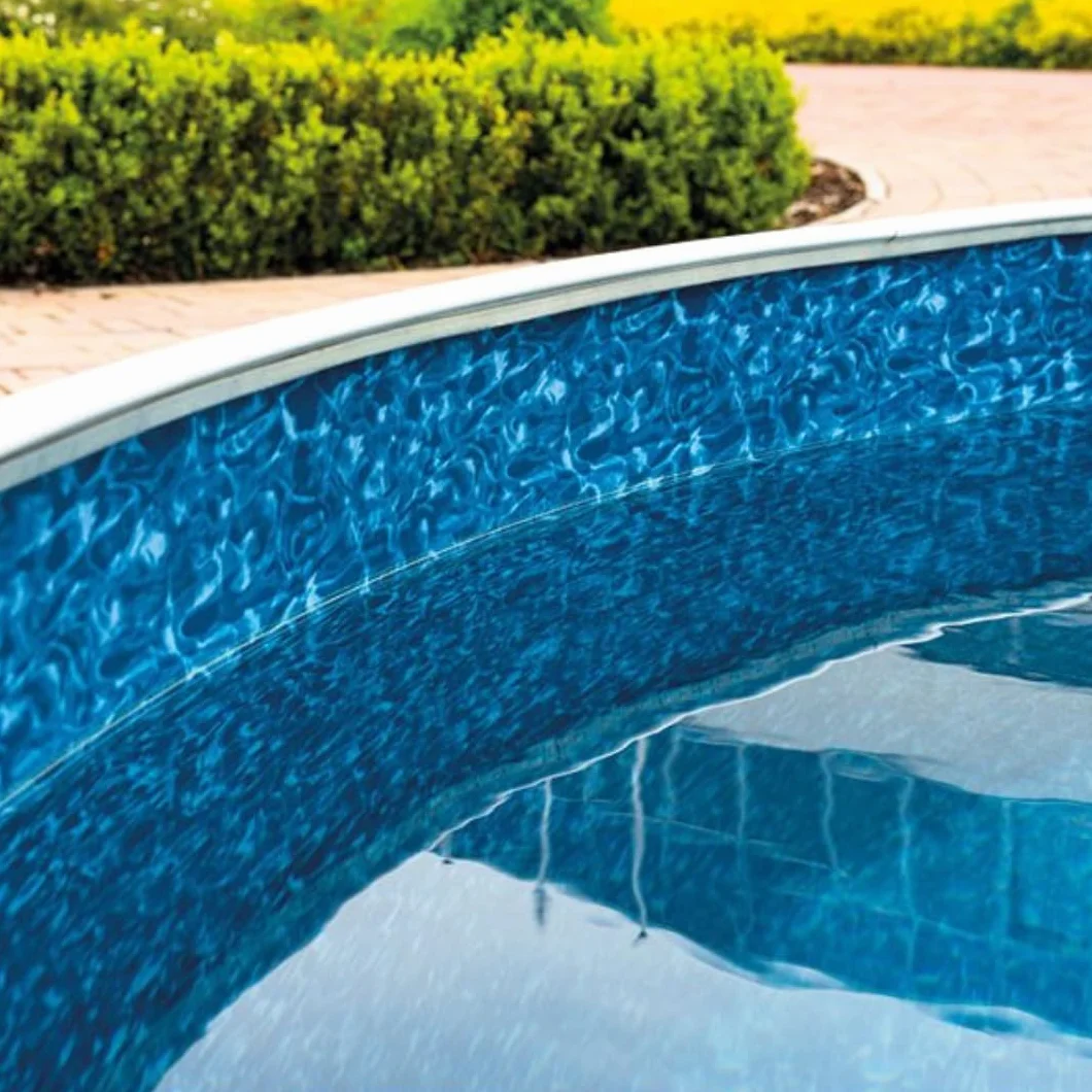 Poolomio Film intérieur de Piscine marbré Bleu 460 x 120 cm 0,35 mm PVC Housse de Rechange