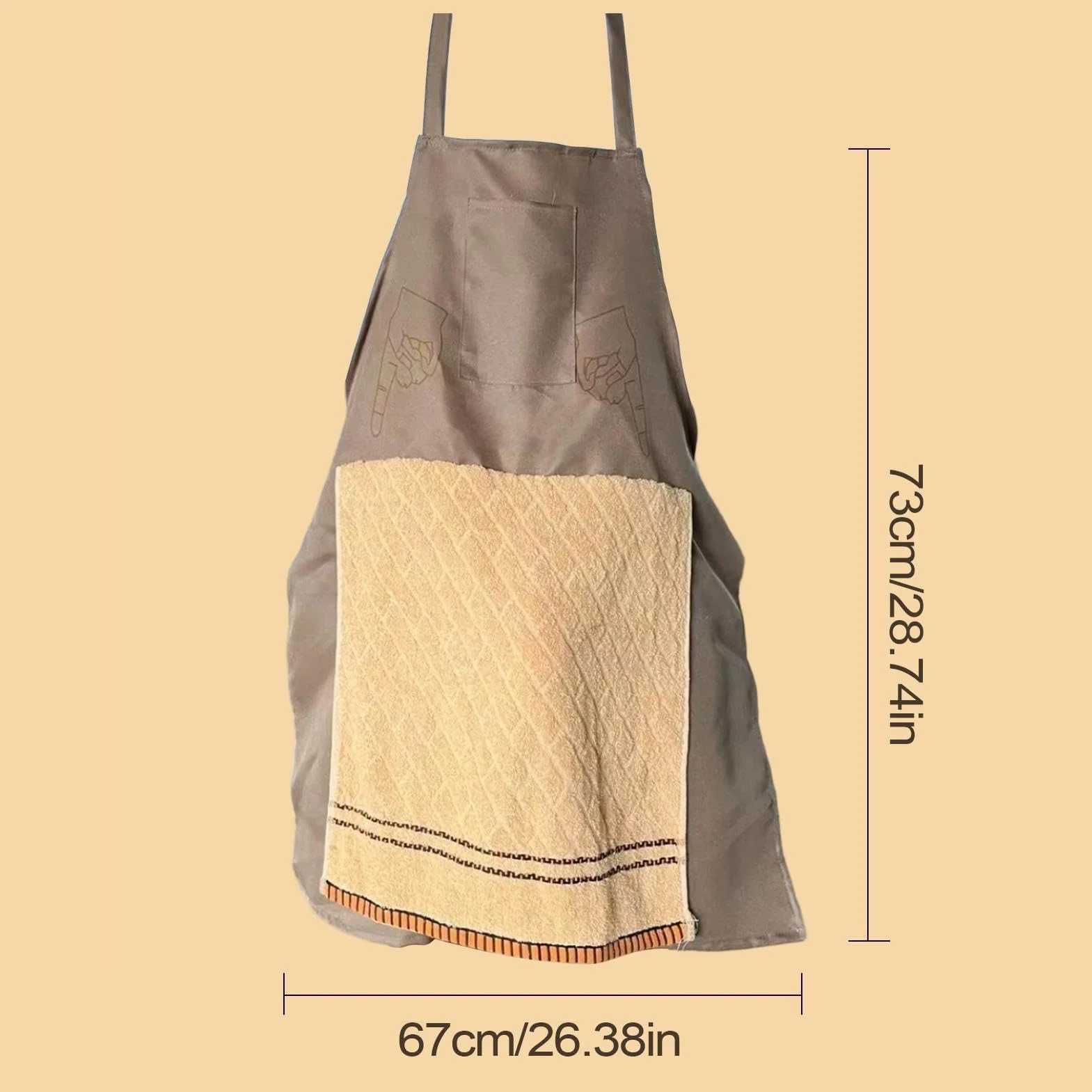 Tablier Cuisine Homme Humoristique Poche Secrète Réglable Barbecue Cadeau Fête des Pères