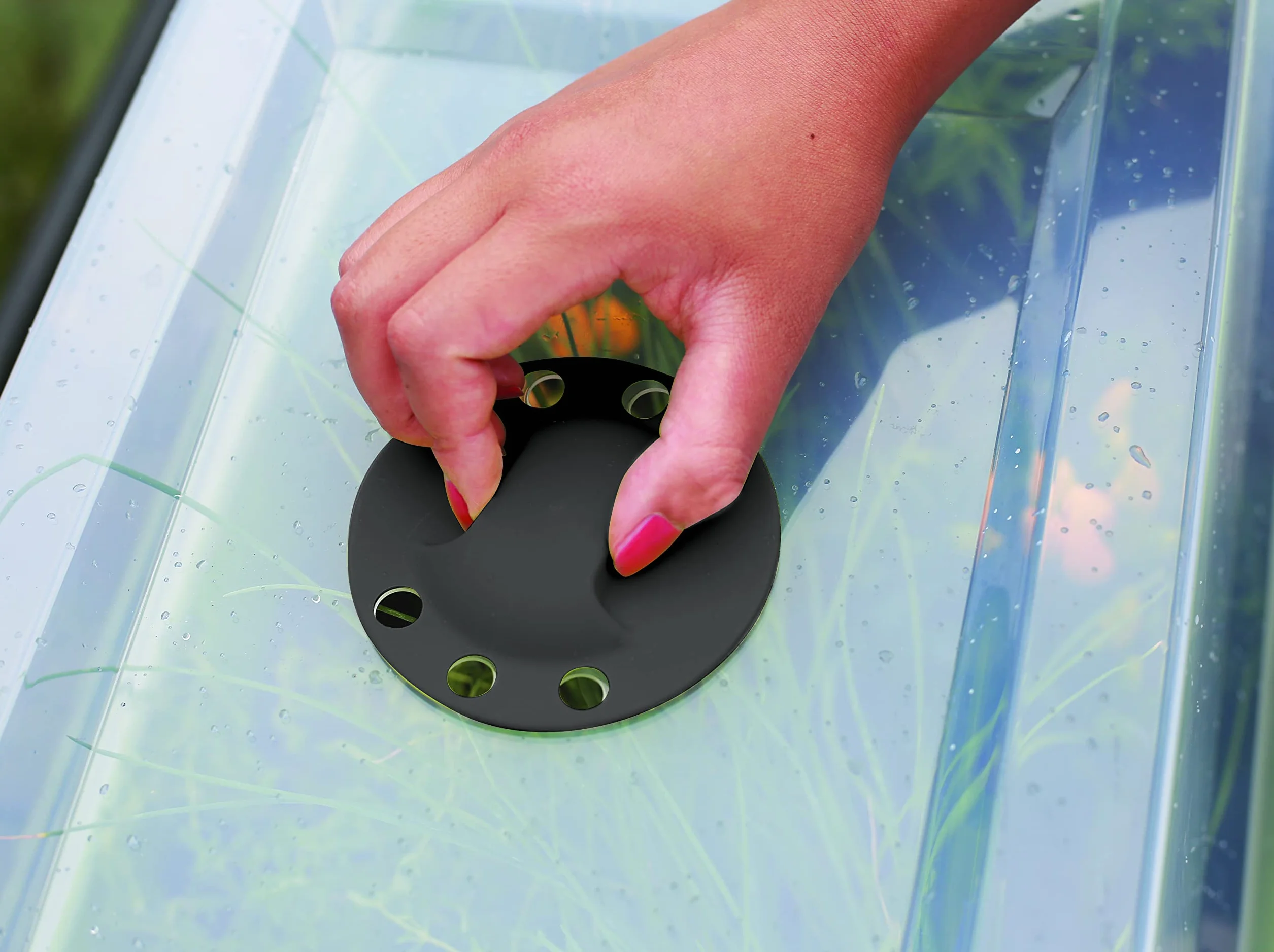 Serre de Culture Compatible Espace Potager Veg&Table City Double Aération Filtrage UV Transparent