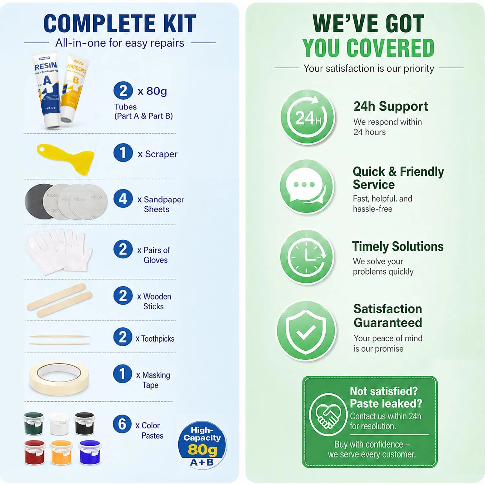 Kit Reparation Carrelage, Comble Fissures, Trous, Rayures Et Éclats Dans Les Salles De Bains Et Les Cuisines. Convient Au Marbre, À La Et Aux Surfaces Dures. Disponible En Plusieurs Couleurs.