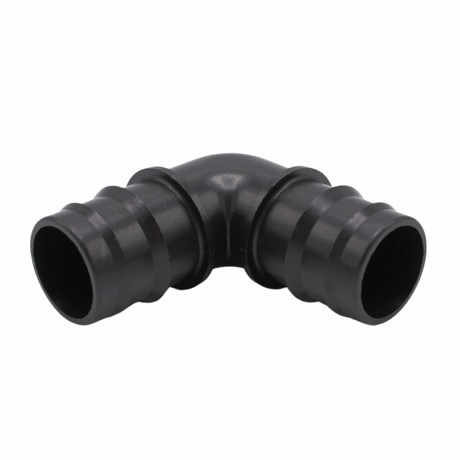 Raccord coudé 90° tuyau 32 mm polypropylène noir pour piscine arrosage
