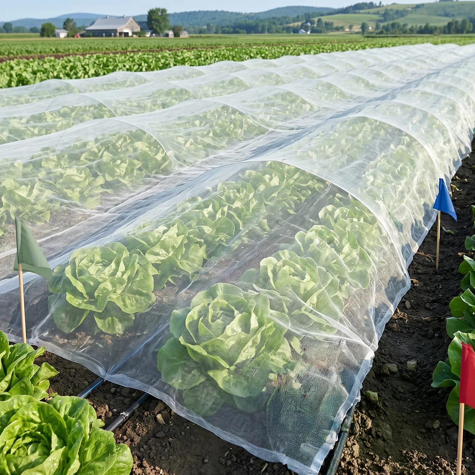 KINGLAKE Filet Anti Insecte 35 g/m² 2m x 10m Maille Fine Protection Cerisier Fraisier Jardin Potager Arbre Fruitier Blanc