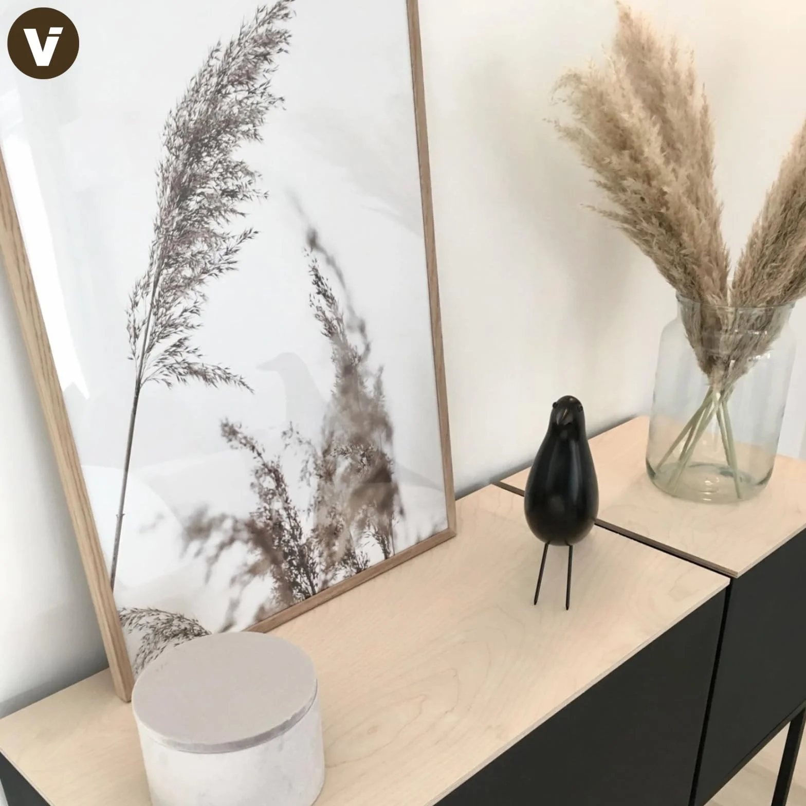VIVANNO Jardinière Support Block Up Anthracite Noir 80x40x40