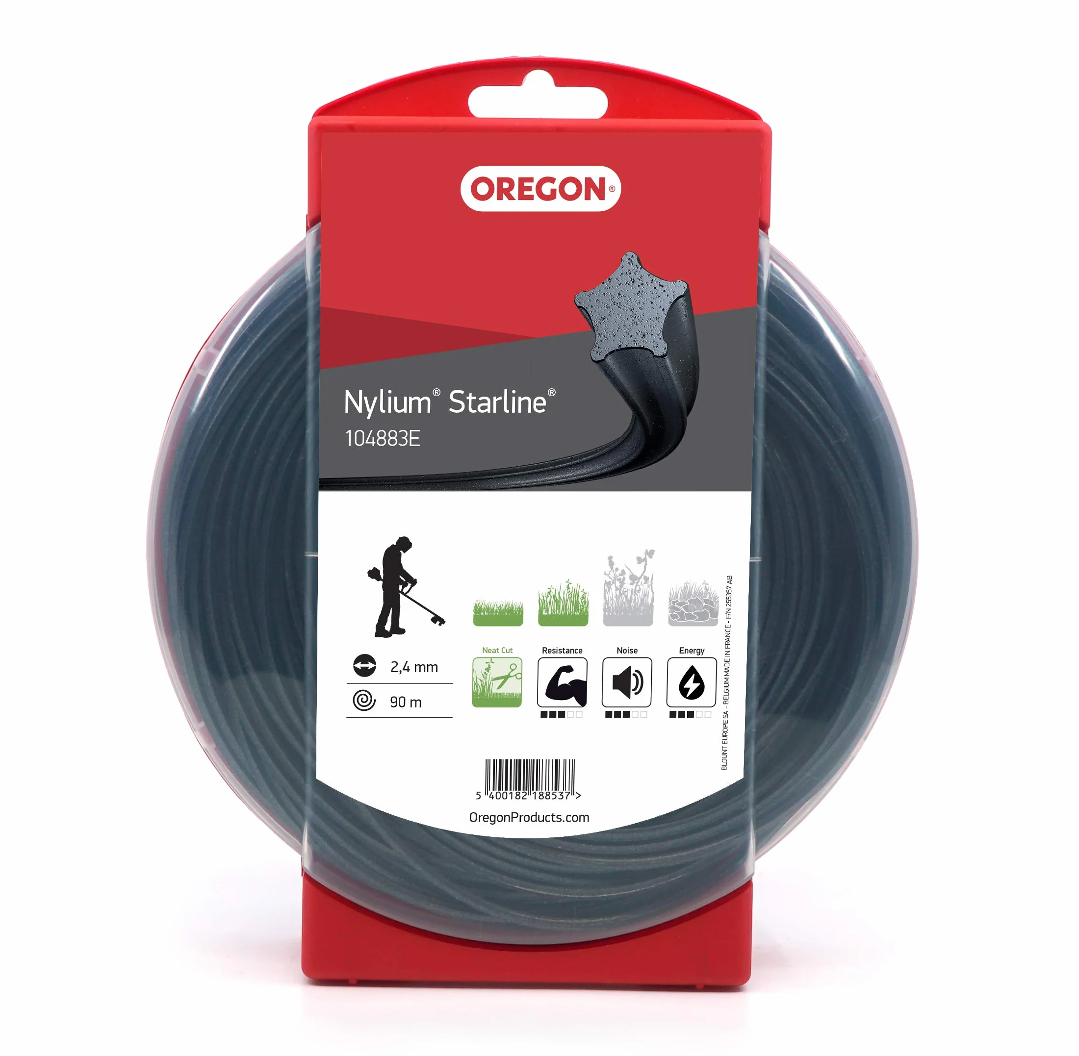 Fil de débroussailleuse Oregon Nylon Étoile 2.4mm x 90m