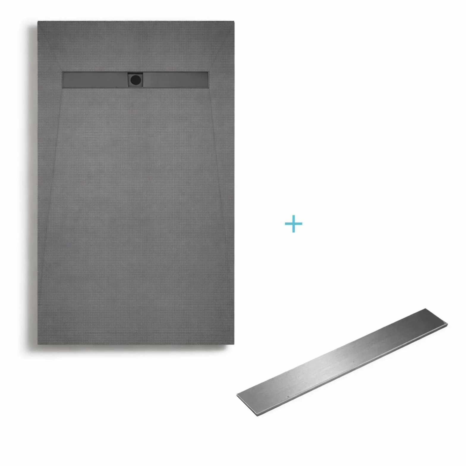 RECEVEUR DE DOUCHE A CARRELER 90x140CM RECOUPABLE AVEC BONDE CANIVEAU