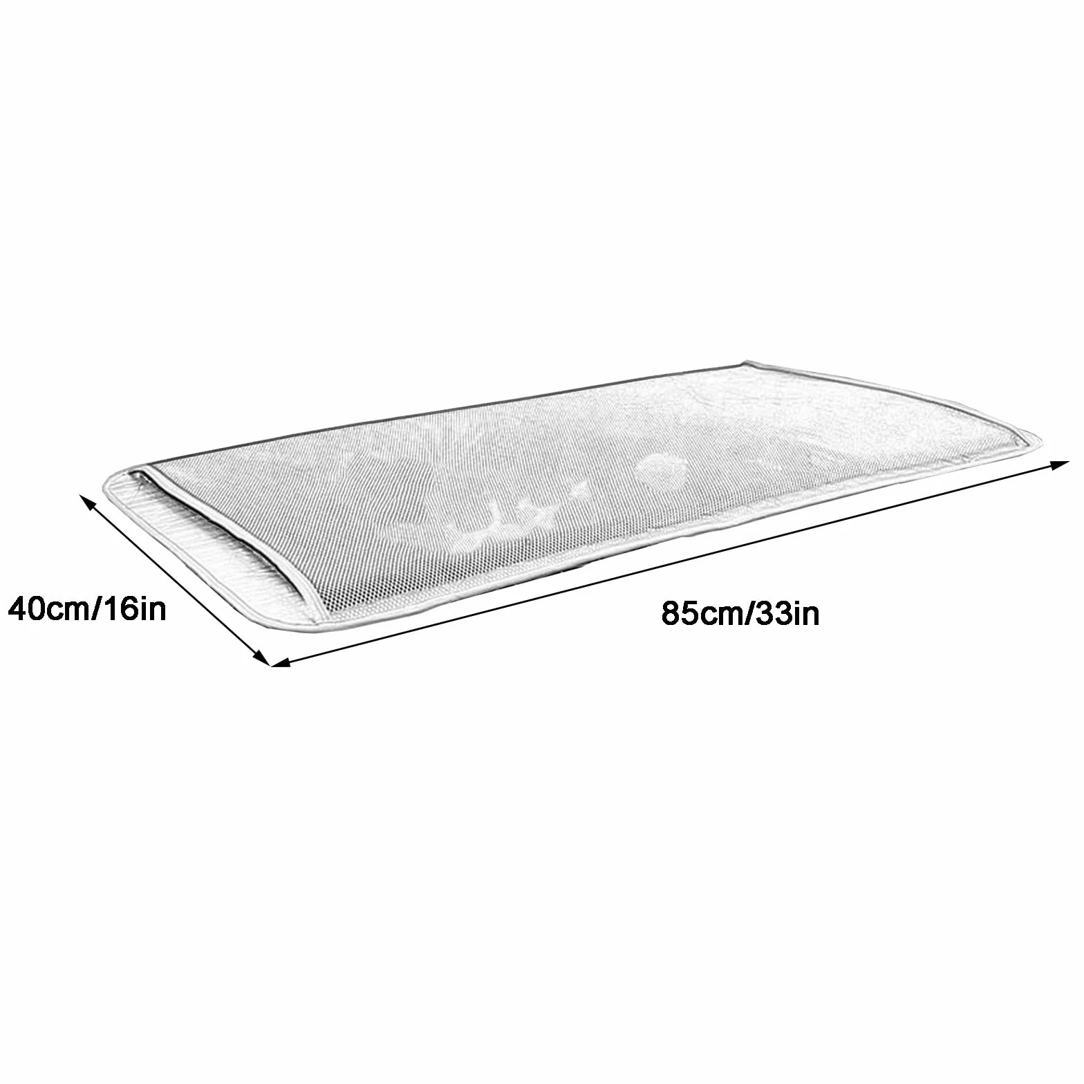 Housse Pompe à Chaleur Protection Climatiseur Extérieur Magnétique 85x40cm Gris