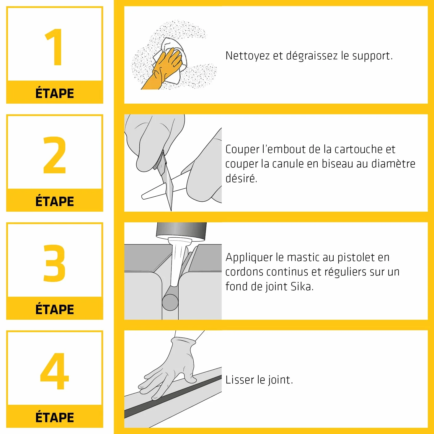 SIKA - Mastic silicone de construction - SikaSeal-110 Menuiserie & Vitrage beige pierre - Joint de menuiserie/vitrage - Extérieur/intérieur - 300 ml