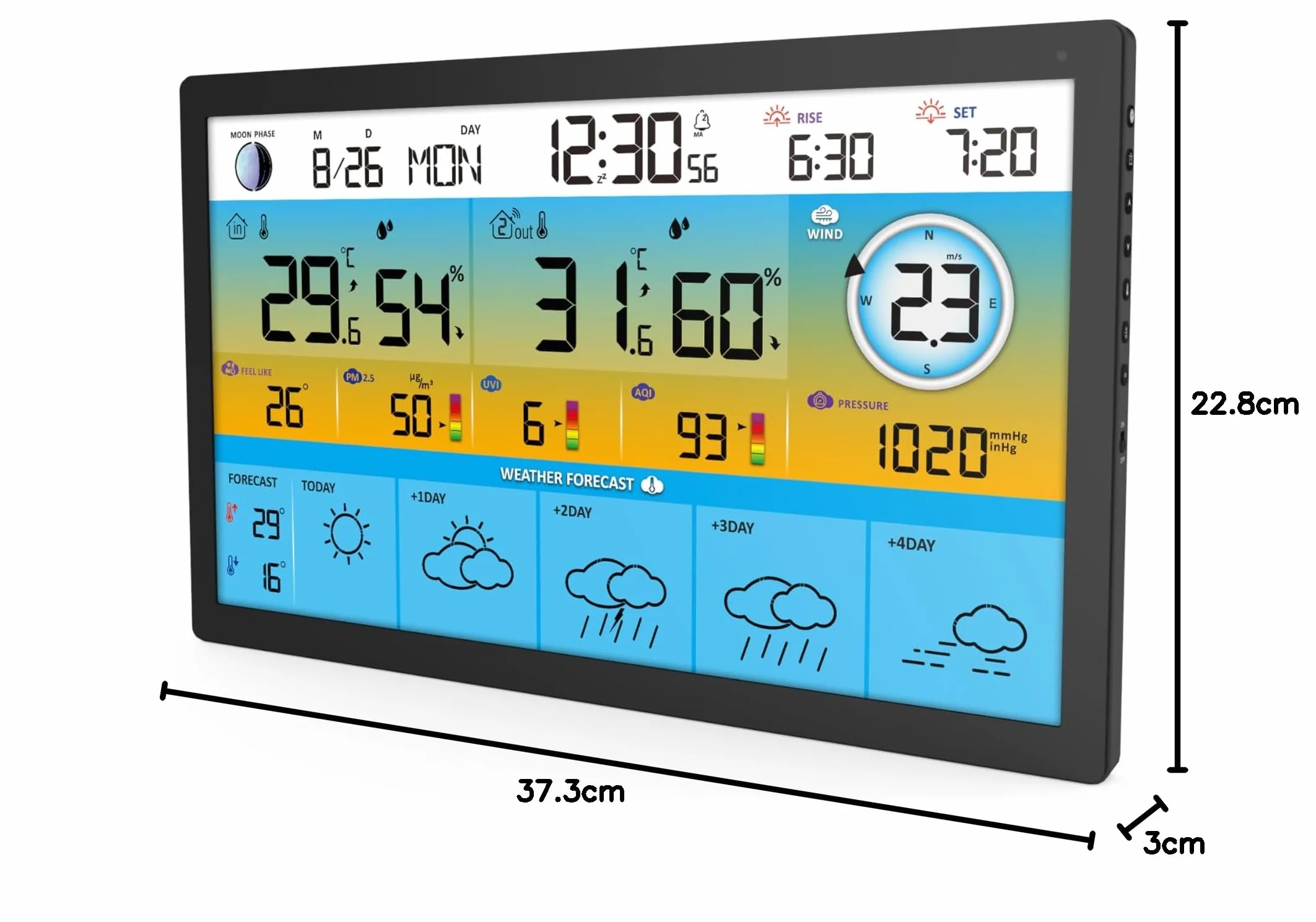 Station météo connectée TUYA SM-056 avec sonde extérieure