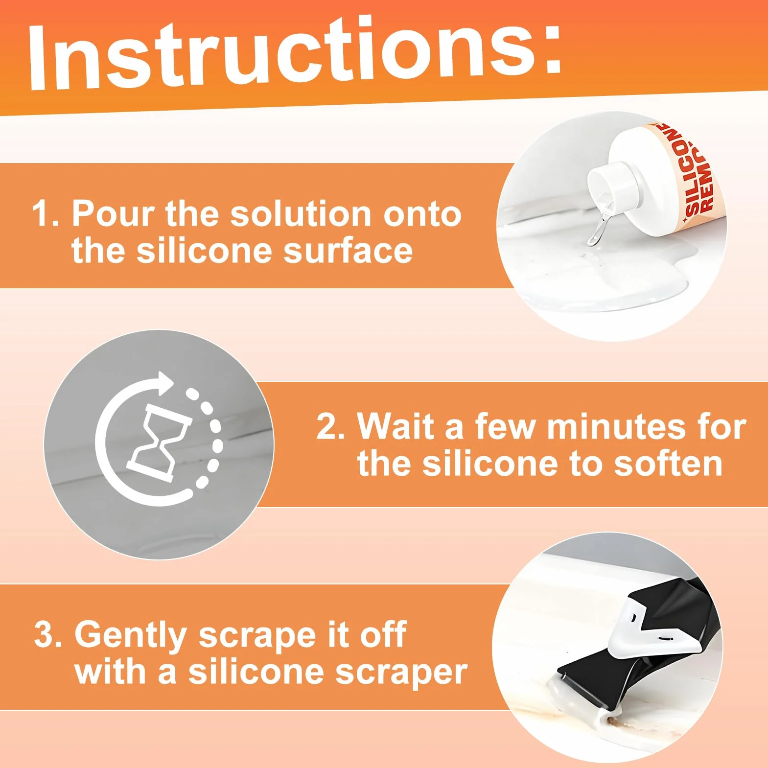 Enlever Joint Silicone, Dissolvant Silicone, Dissout Joint Silicone, Rapidement Efficacement, Convient pour cuisines, salles de bains, éviers, Comprend Lisseur Joint Silicone, 200 ml