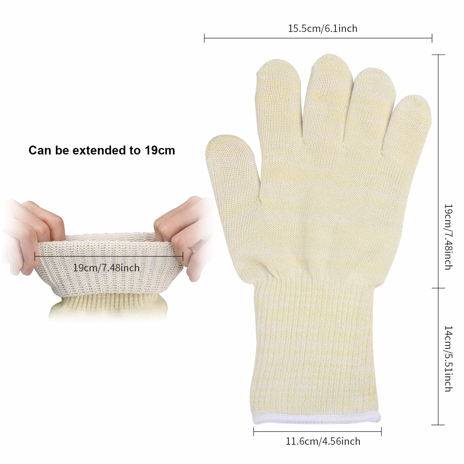 Gants Anti Chaleur Gant Cuisine Four 500°C Barbecue BBQ Grillades