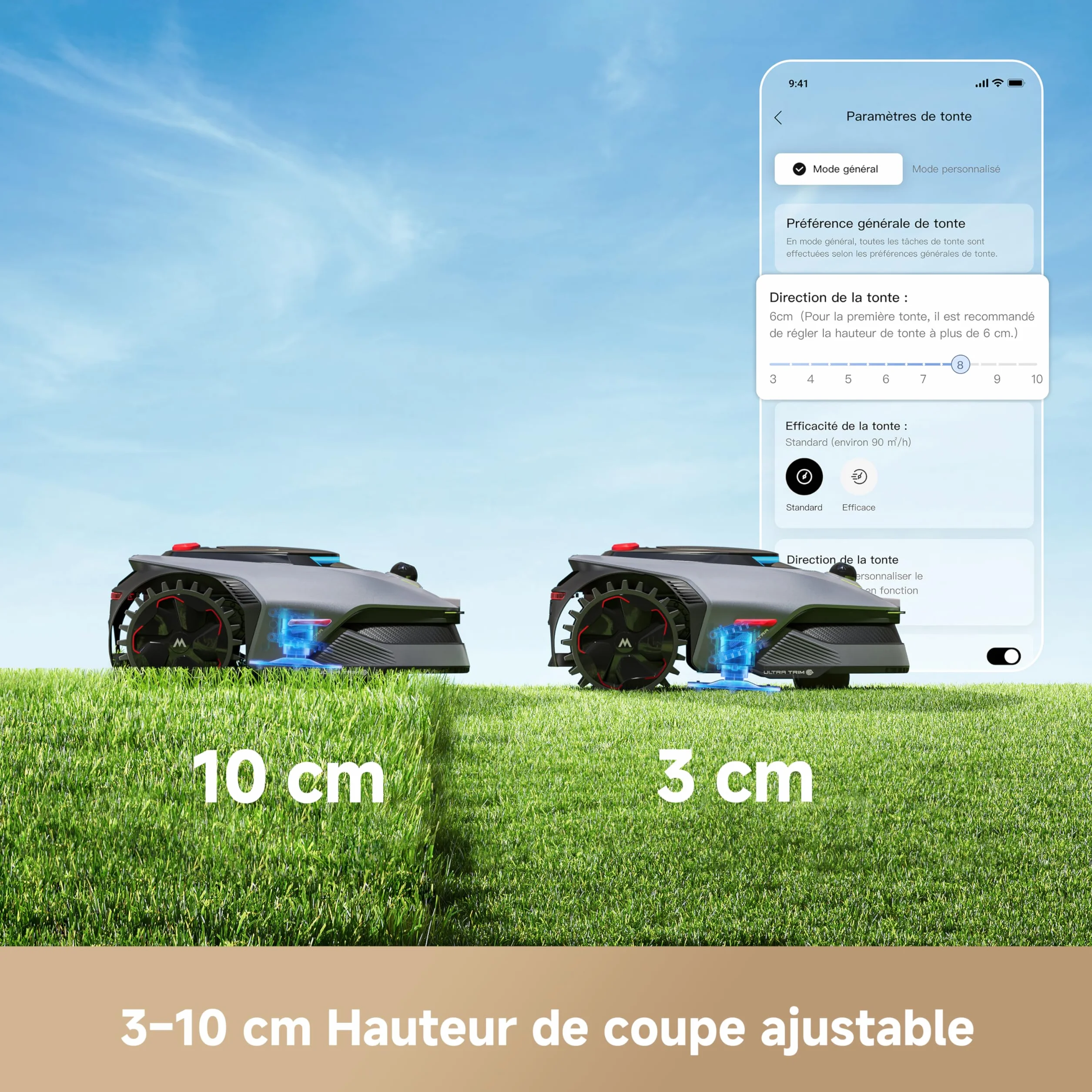 MOVA LiDAX Ultra 1200 Robot Tondeuse sans Fil, Cartographie IA LiDAR 3D 360°, 1200 m², Coupe Bordures 5 cm