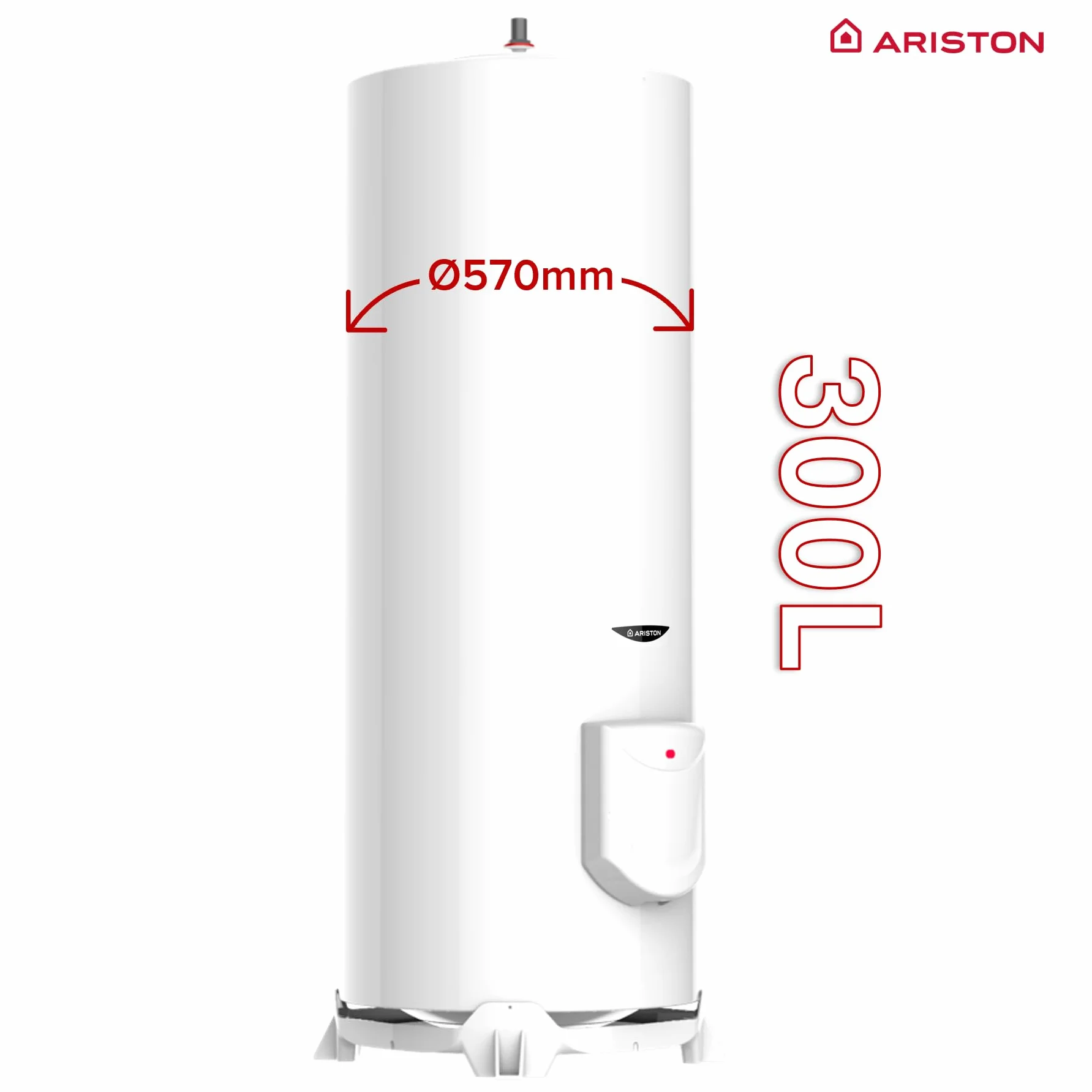 Ariston SAGEO 300 L Chauffe-eau Électrique au Sol 300L Résistance Steatite NF Performance 2