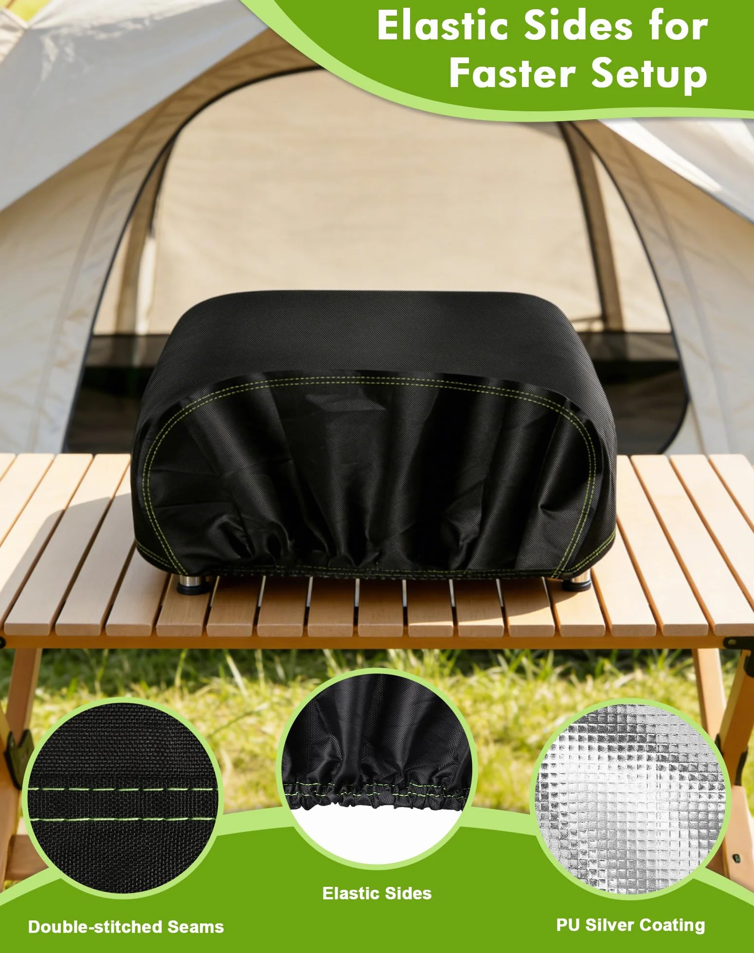 Housse Plancha Exterieur 600D Oxford Protection 60x45x25 cm Imperméable Anti-UV Anti-poussière Universelle
