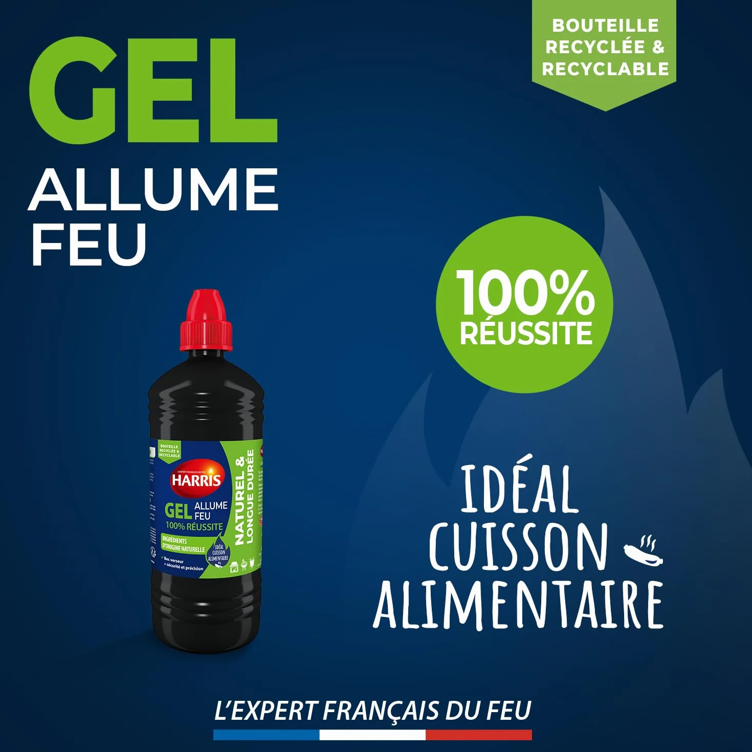 HARRIS 4° Cubes allume feu 100% végétal longue durée x40