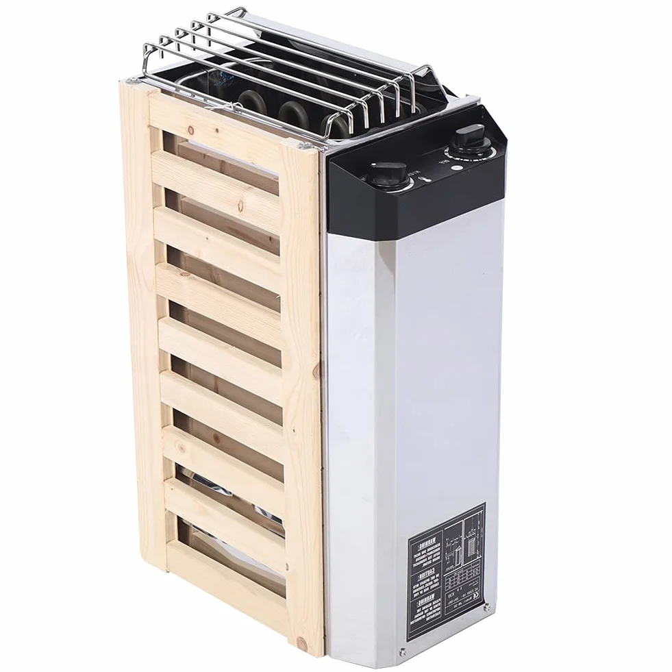 01 Poêle de Sauna, poêle de Sauna en Acier Inoxydable en Acier Inoxydable, Tube de Chauffage électrique de qualité 3KW Longues Heures de Travail pour Appartement d'hôtel