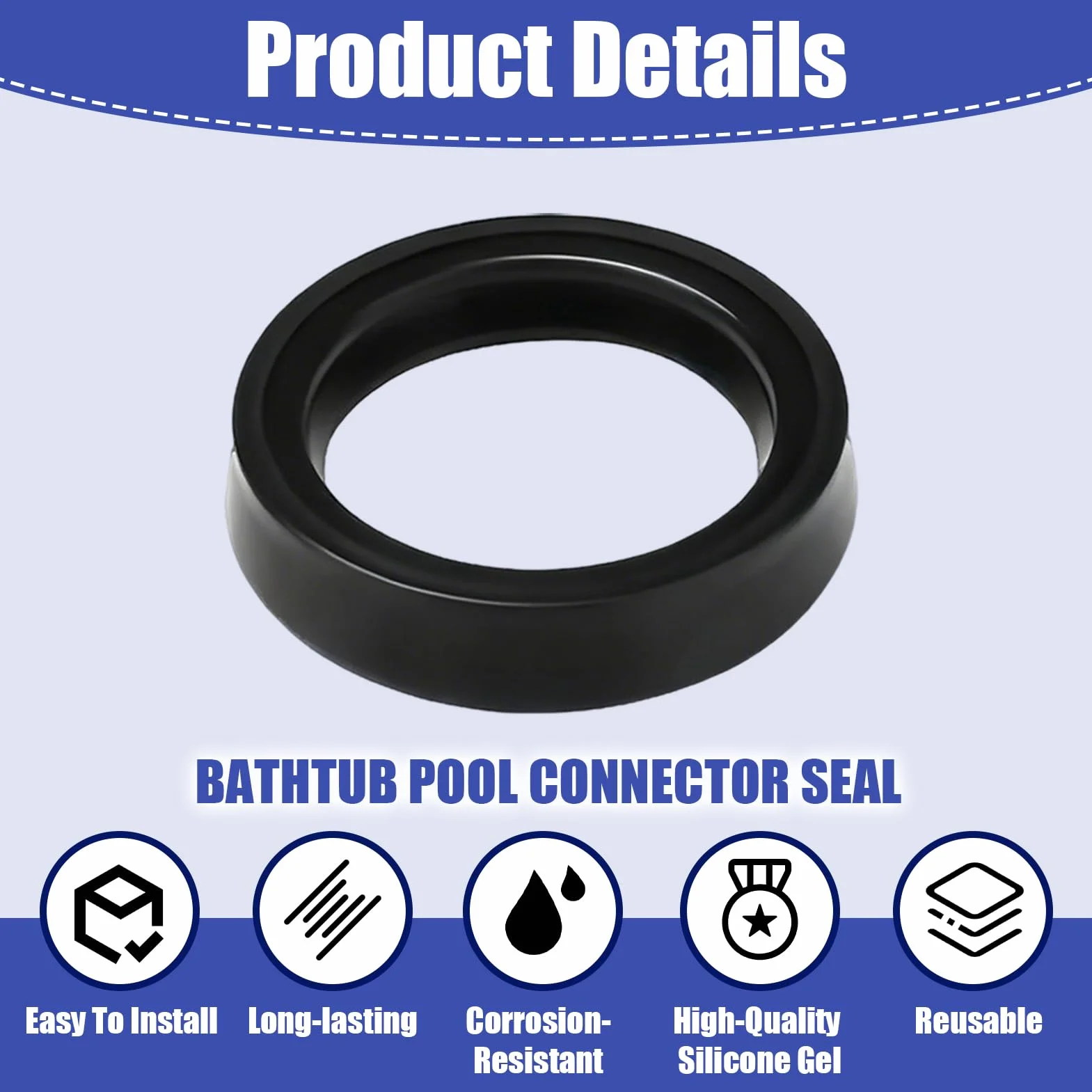 Joints Étanches pour Intex Pure Spa Simple Spa 11699, Connecteur de Tube Anti-Fuites Eau et Air pour Piscine Gonflable