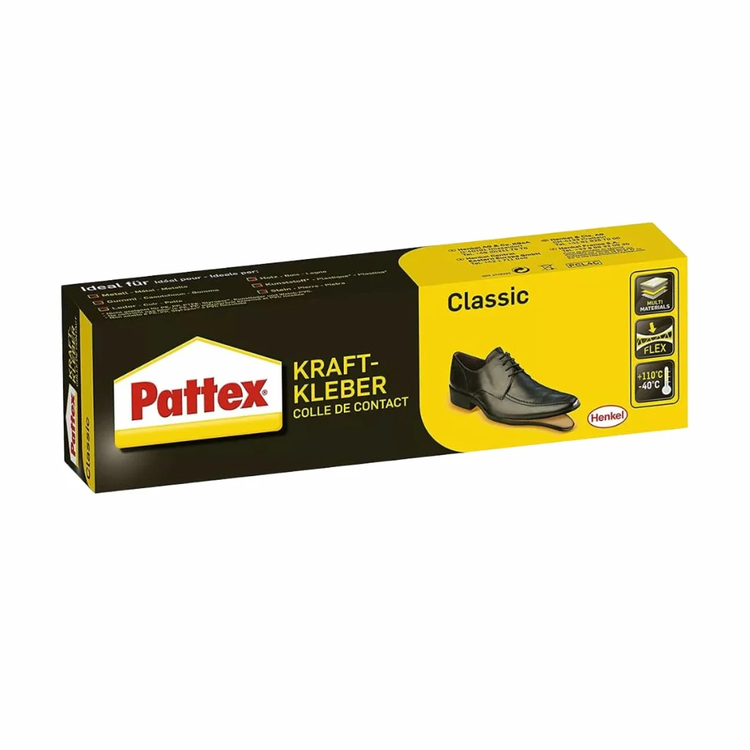 Pattex Kraftkleber Classic Colle à chaussures - Colle extrêmement forte pour une résistance maximale - Colle universelle - Colle haute résistance à la chaleur (1 x 100 g)