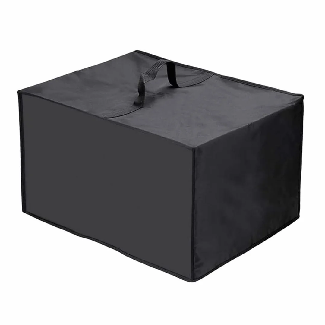 Sac de Rangement Étanche HAZMA pour Coussins Salon de Jardin 50x40x32 cm Noir
