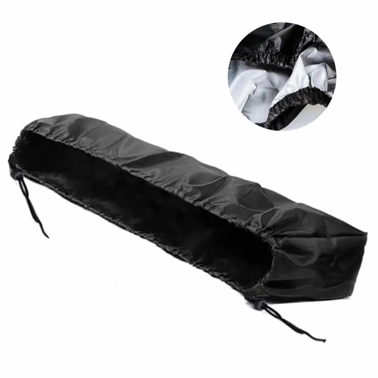Housse de protection imperméable en tissu Oxford 420D anti-poussière pour chauffage extérieur 92,7 x 24,1 x 16,5 cm Noir