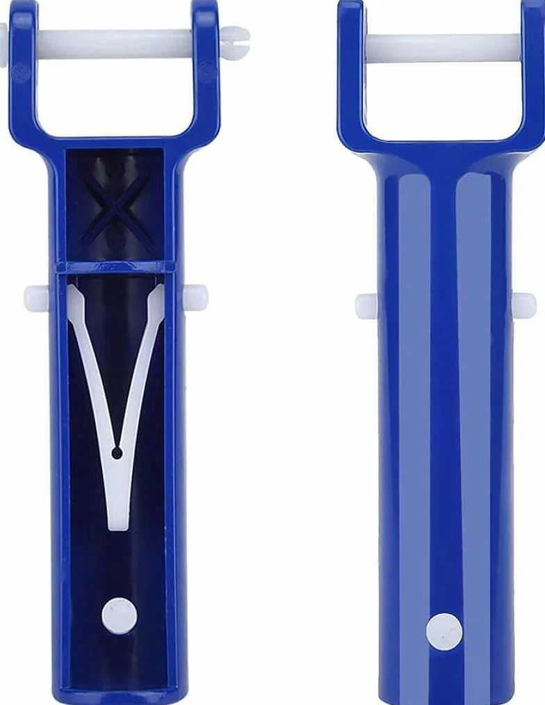 Brosse de Piscine Tête Poignée Rechange Plastique Bleu 2PCS Entretien Nettoyage