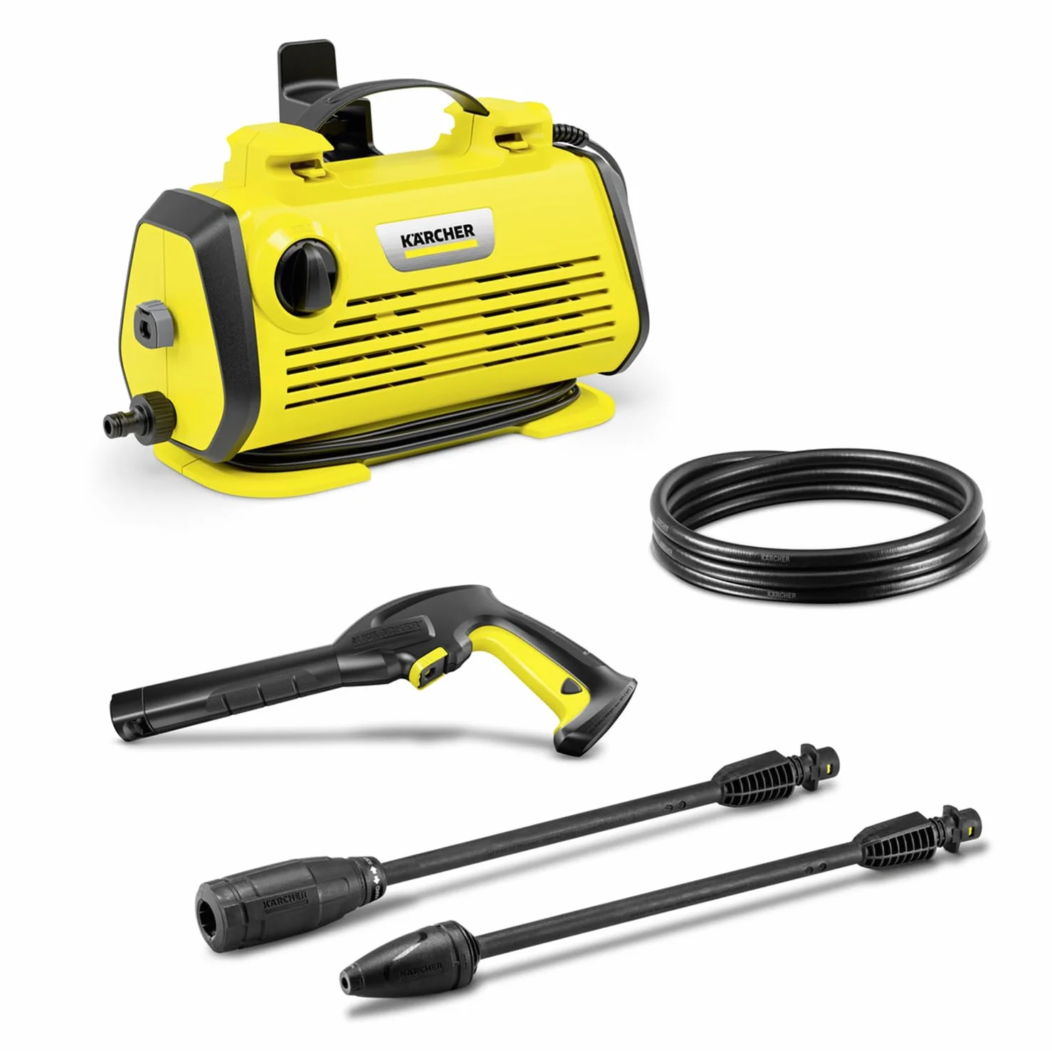 Kärcher Haute Pression K 3 Horizontal Plus, 120 Bar, 380 l/h, 25 m²/h, Filtre à Eau, Flexible et Pistolet