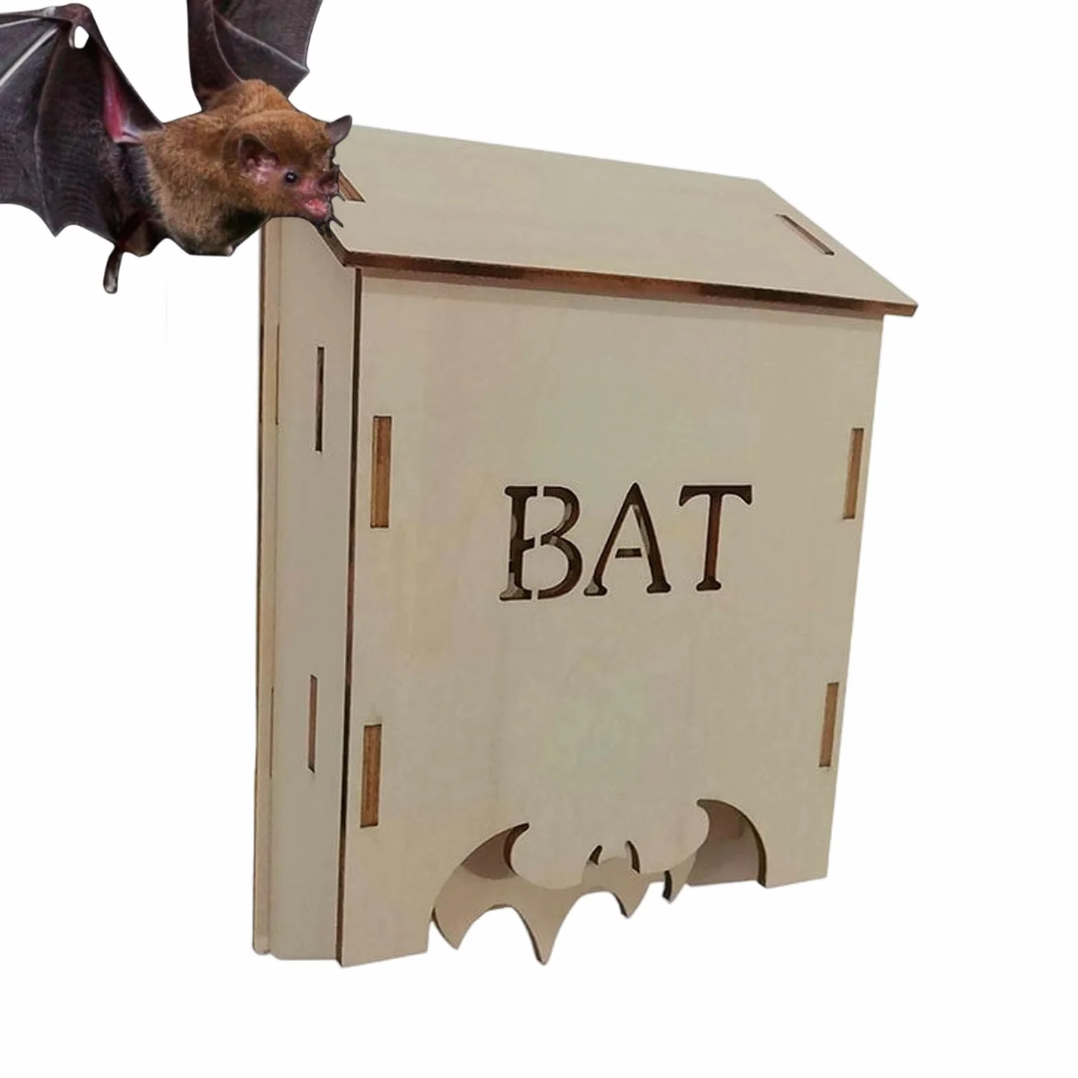 Abri en Bois pour Chauves-Souris Gîte d'Extérieur pour Jardin