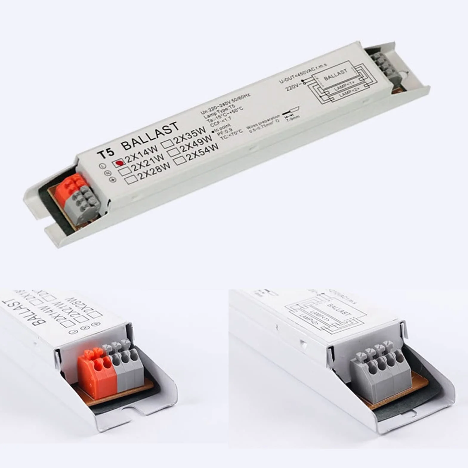 Ballast Électronique T5 2x14W/2x28W pour Lampe Fluorescente - 220-240V AC (Couleur : 2x28W)