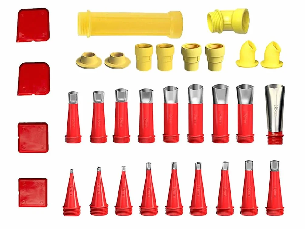 32 Pièces Buse D'étanchéité en Acier Inoxydable,Buses A'étanchéité en Silicone, Réutilisable Applicateur de Buse, Outil de Calfeutrage Universel, pour Cuisine et Salle de Bains