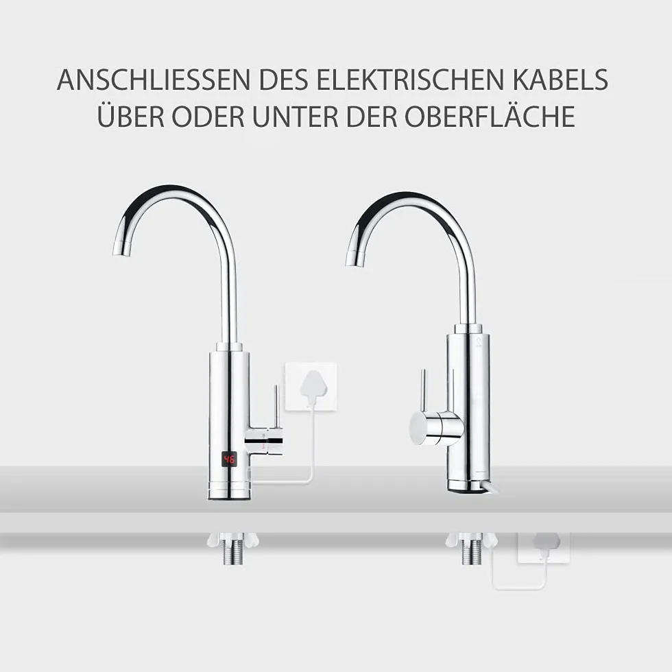 HOGART Robinet Électrique Chauffage Instantané 230 V 2 embouts
