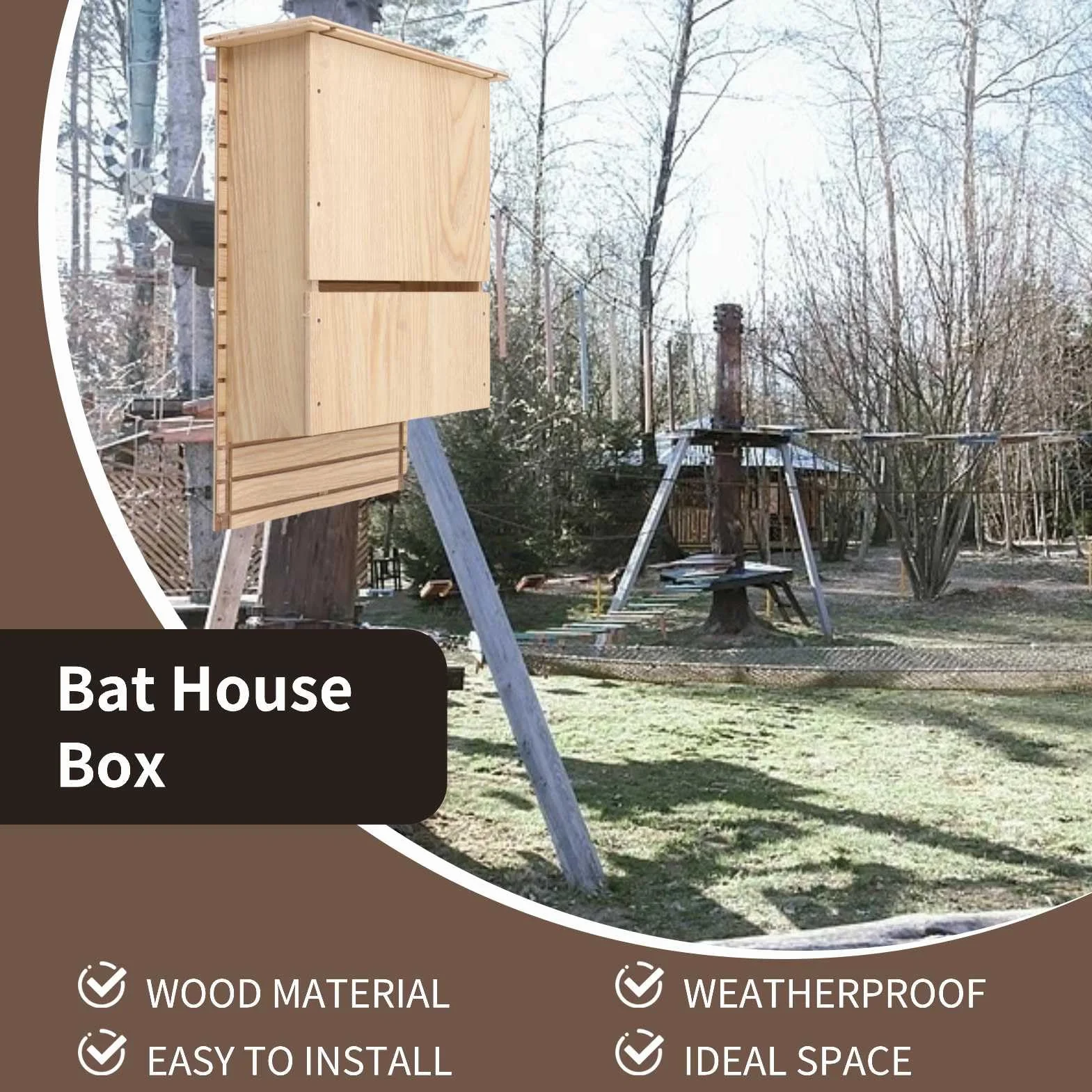 Kit Maison pour Chauves-souris, Abri souris, Fournitures de Construction