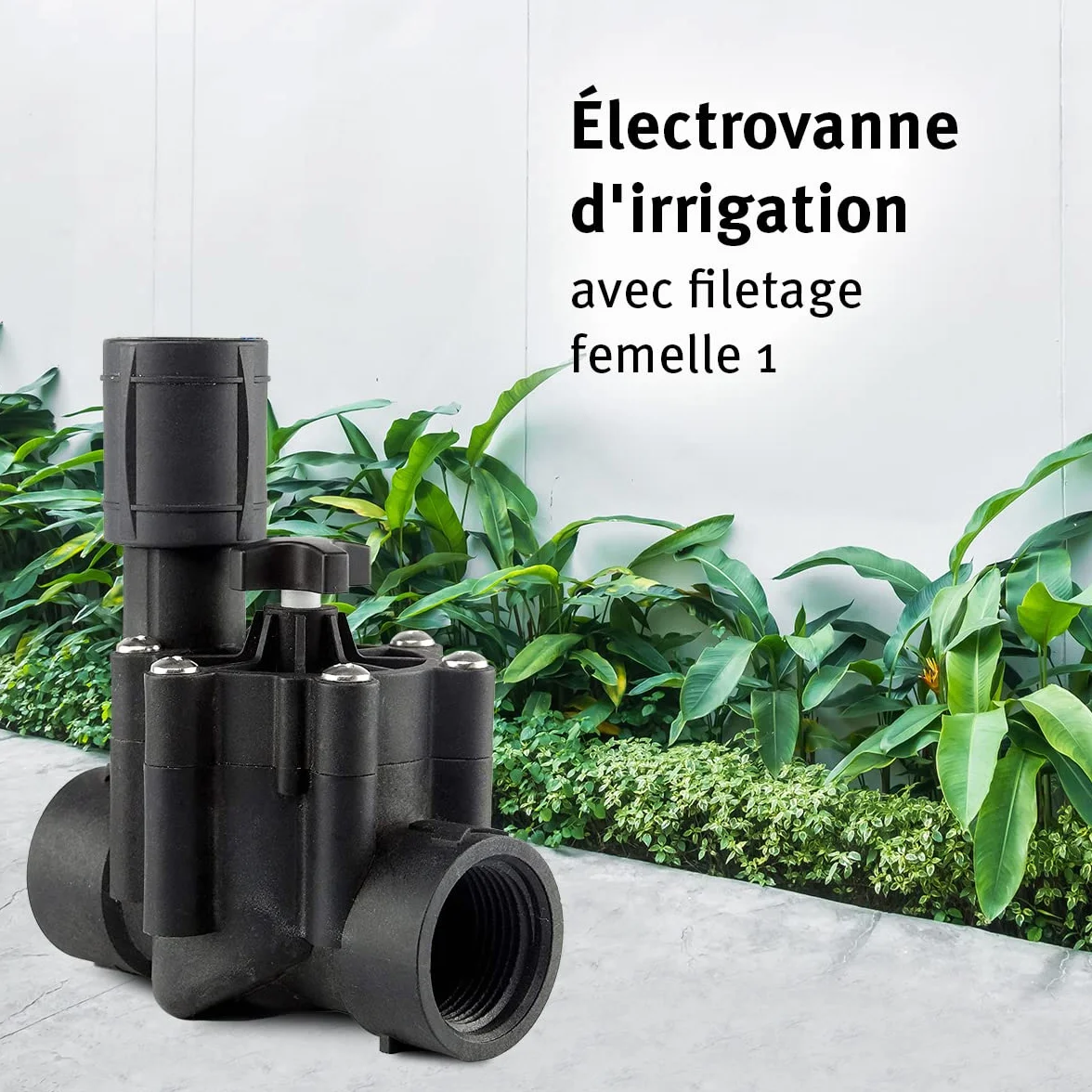 Aqua Control Q160C Électrovanne d'irrigation 1" filetage femelle 24 VAC régulateur de débit