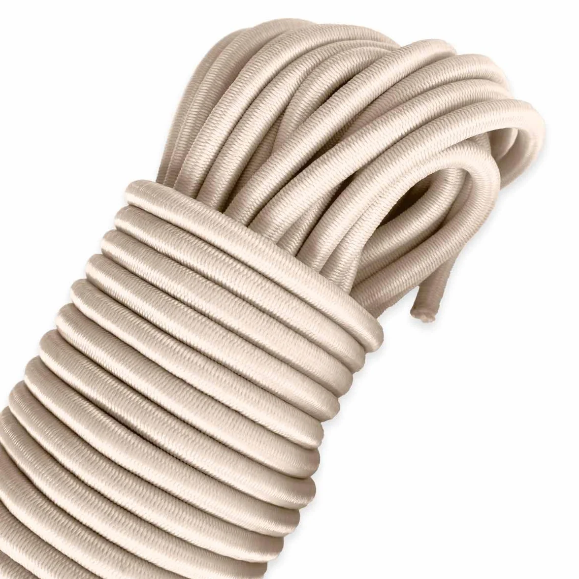 TECPLAST Sandow élastique Ivoire 20 mètres 9SW - Qualité Pro - Tendeur pour bâche de diamètre 9 mm