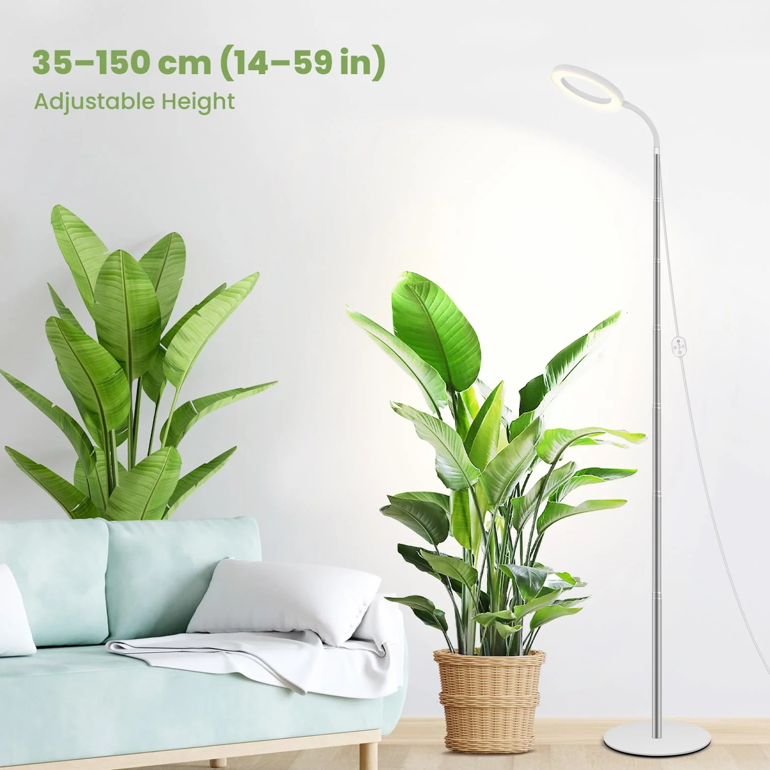 Lampes de croissance LED LUMILEDS 24V spectre complet 660 nm 15W 260 µmol/s/m² hauteur réglable 35-150cm