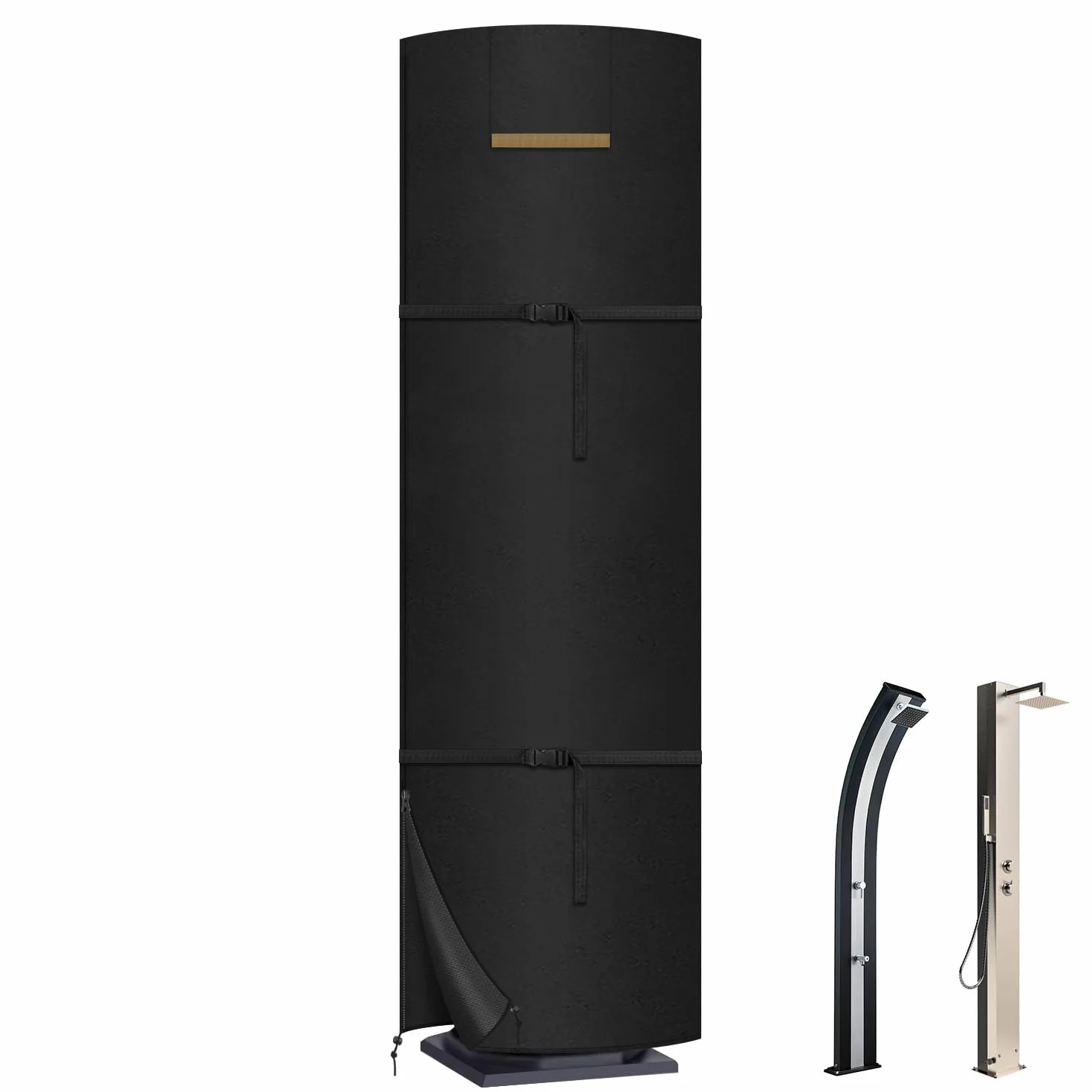 VANSHEIM Housse Protection Douche Solaire Extérieur 420D Oxford 220x67cm