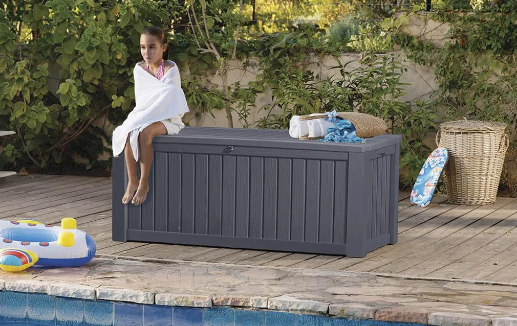 KETER Coffre de rangement extérieur ROCKWOOD 570 litres
