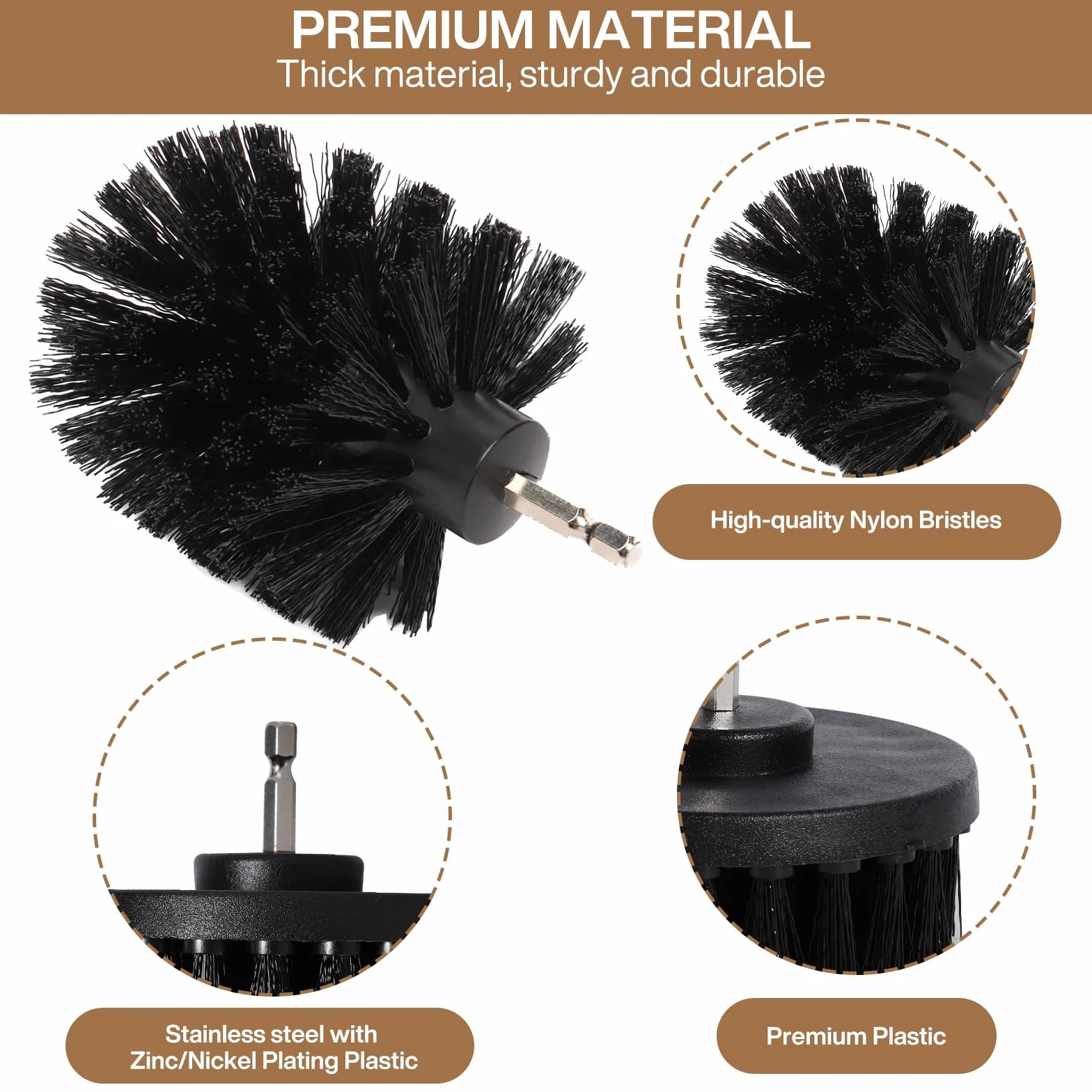 Brosse Multifonctionnelle pour Perceuse Électrique - Kit de Nettoyage avec 24 Pièces, Inclut des Brosses pour Salle de Bain, Cuisine, Baignoire, Carreaux et Voiture
